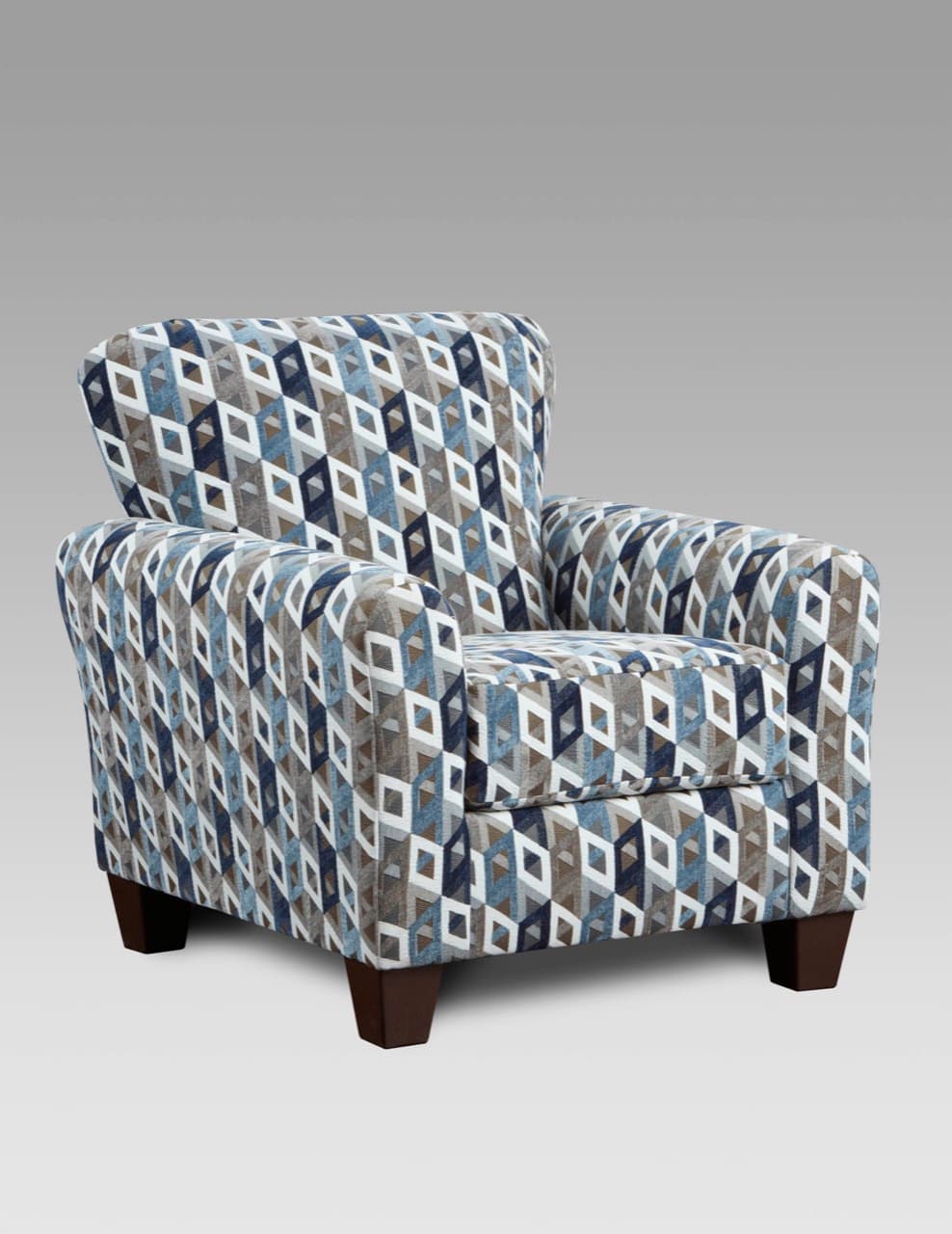 Aria Accent Chair — Blue Grey