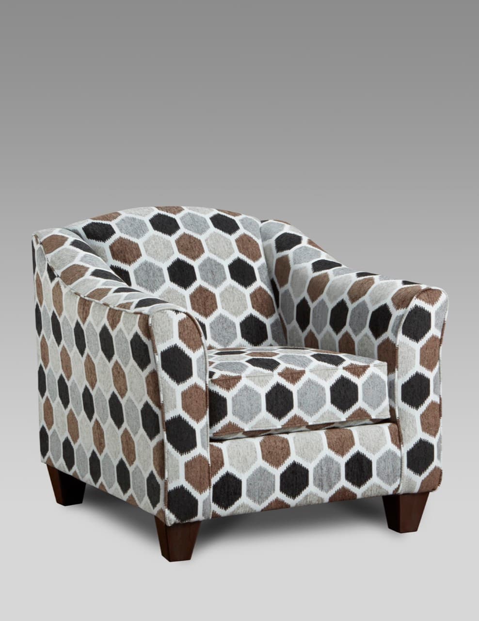 Muse Accent Chair — Charcoal Block