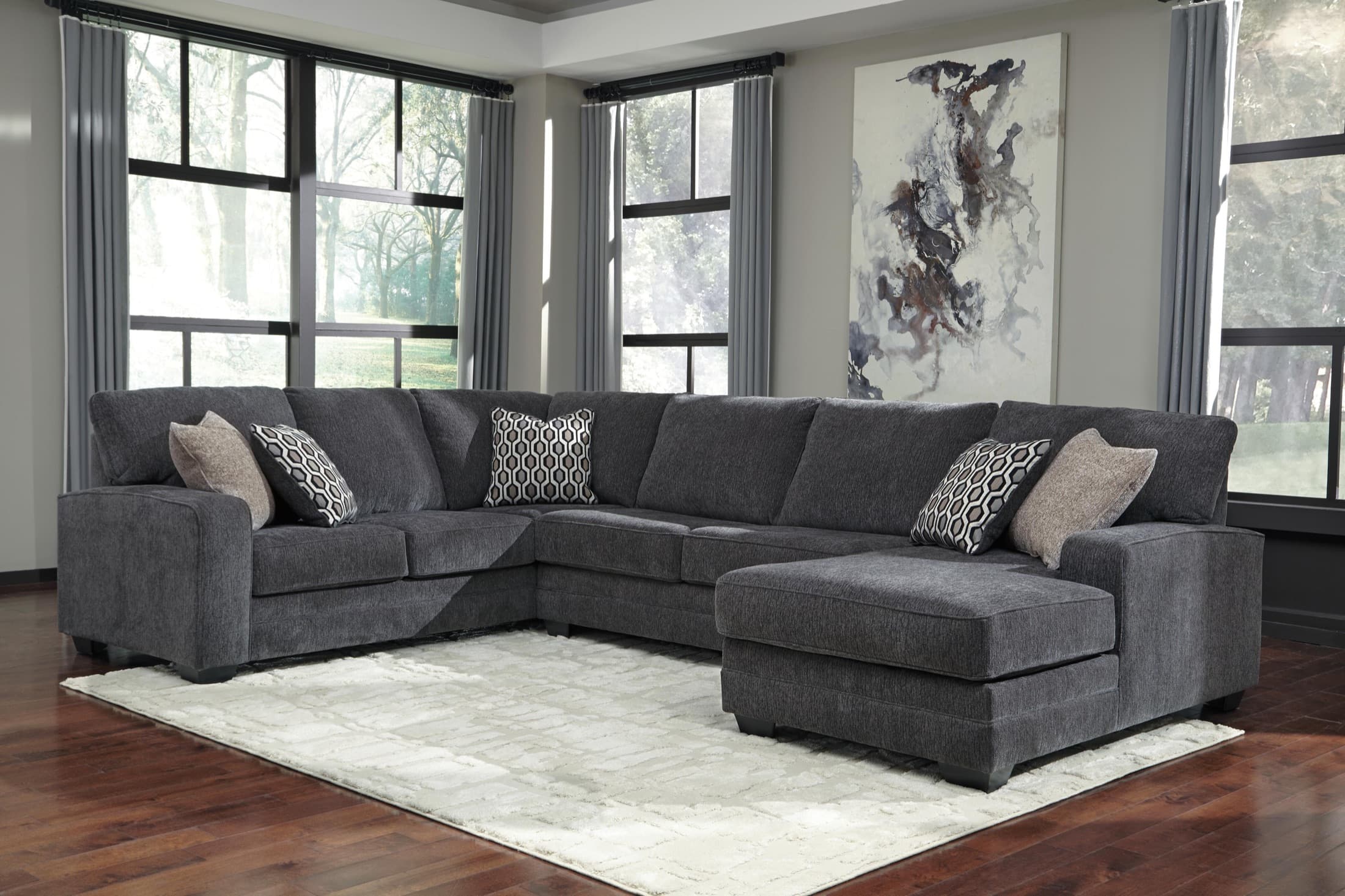 Quality living room furniture in a Cincinnati showroom