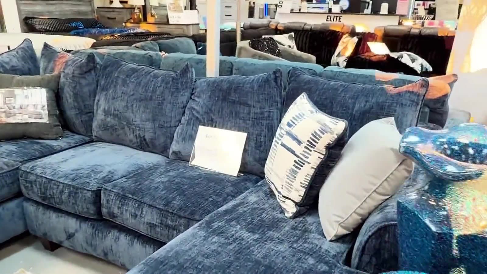 Inside the Elite Furniture store at Hillcrest Square in Cincinnati