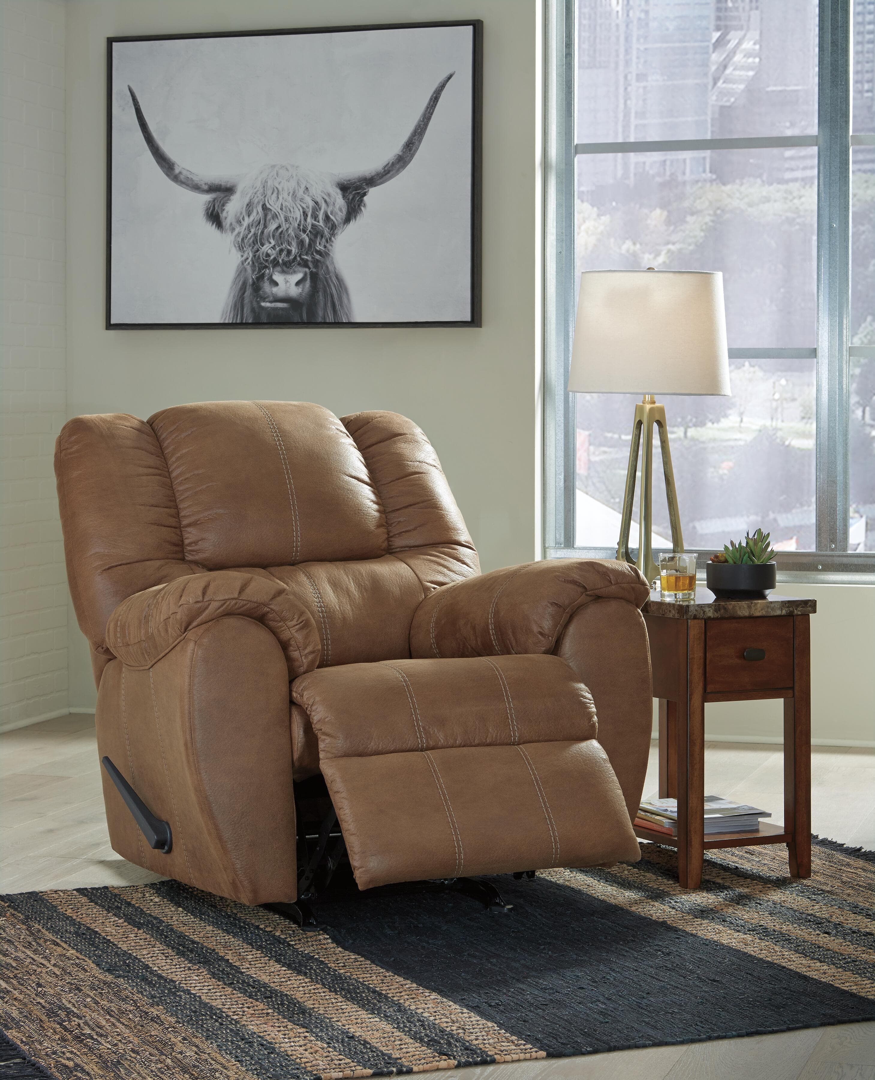 McGann Recliner — Brown/Beige — view 7