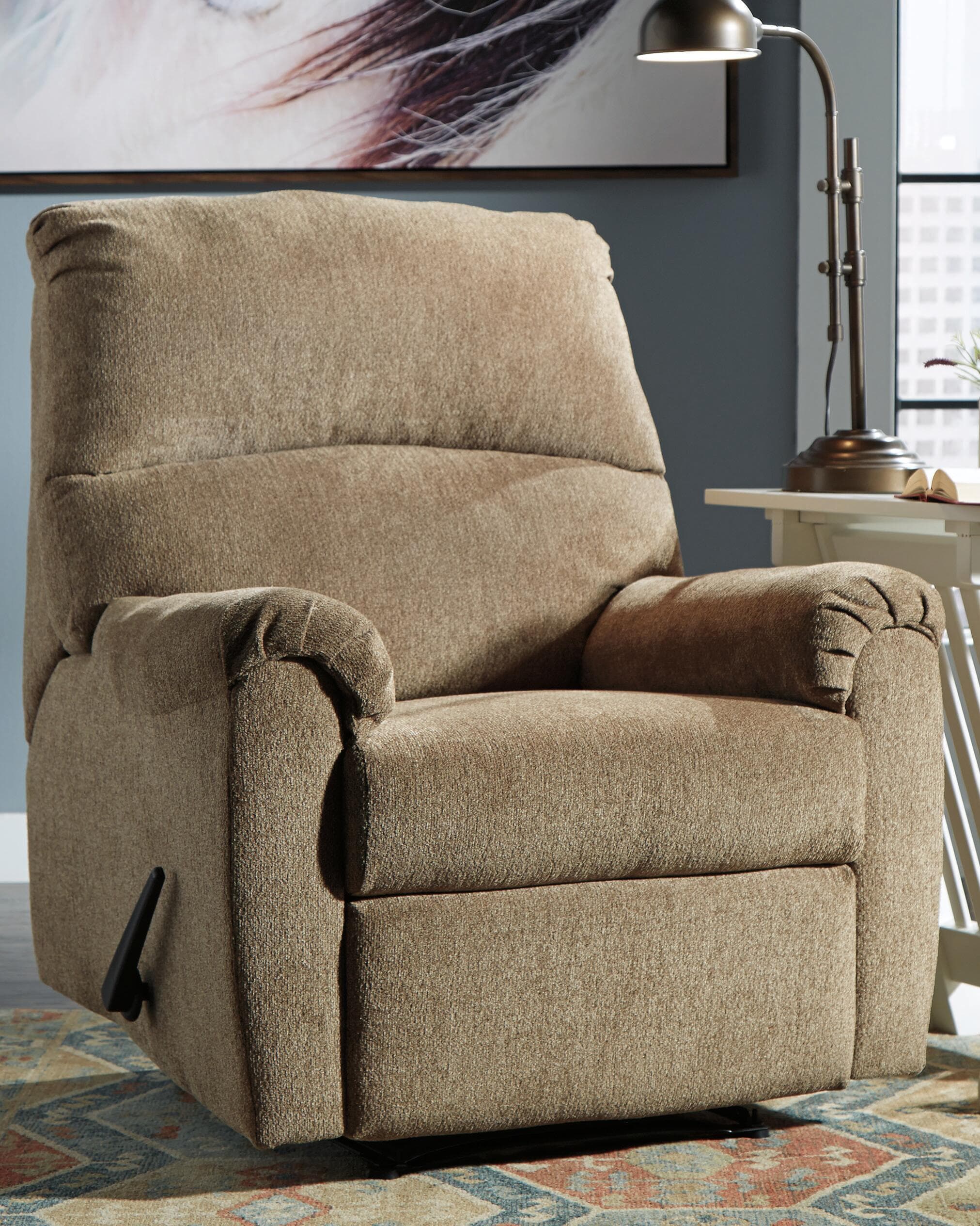Nerviano Recliner — Brown/Beige — view 2