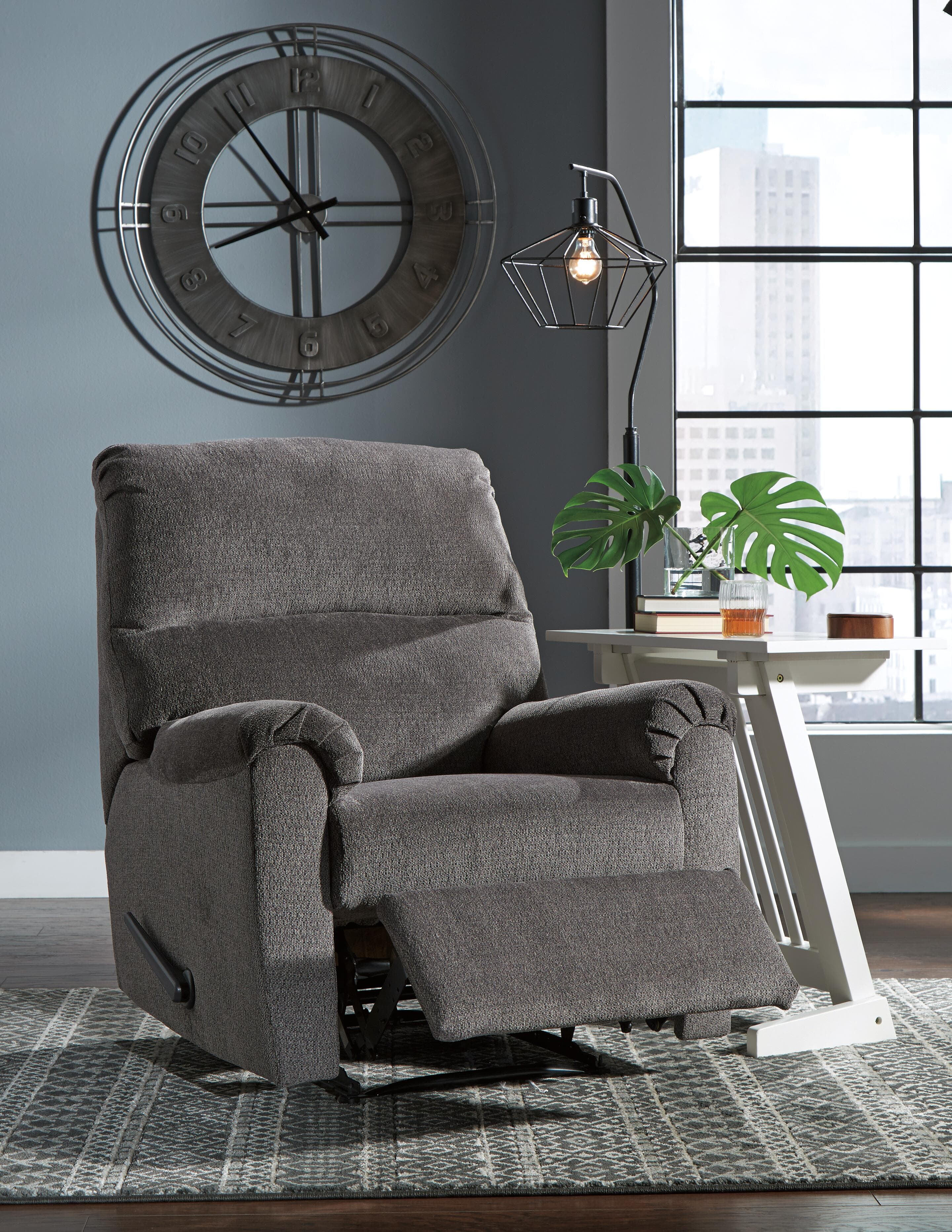 Nerviano Recliner — Black/Gray — view 6