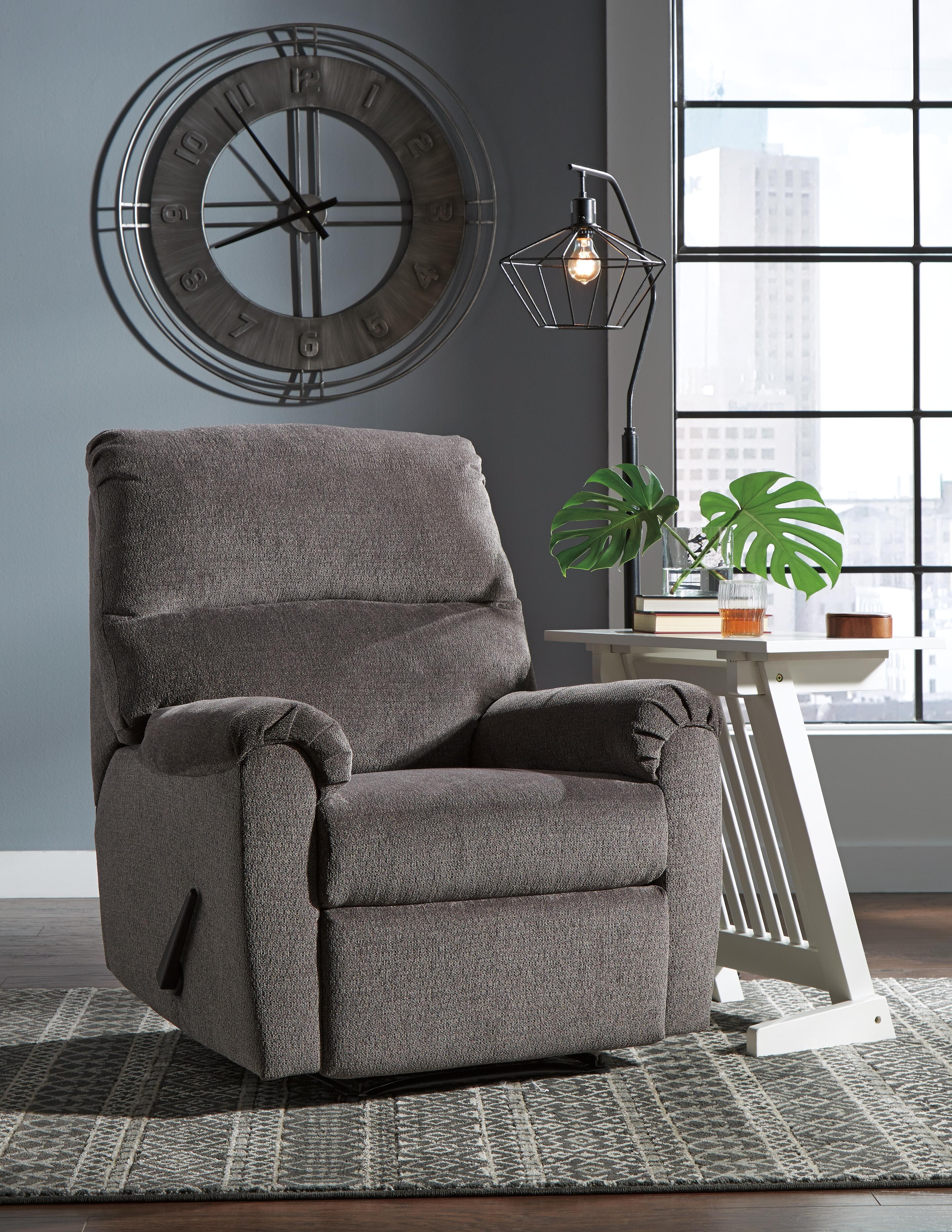 Nerviano Recliner — Black/Gray — view 7