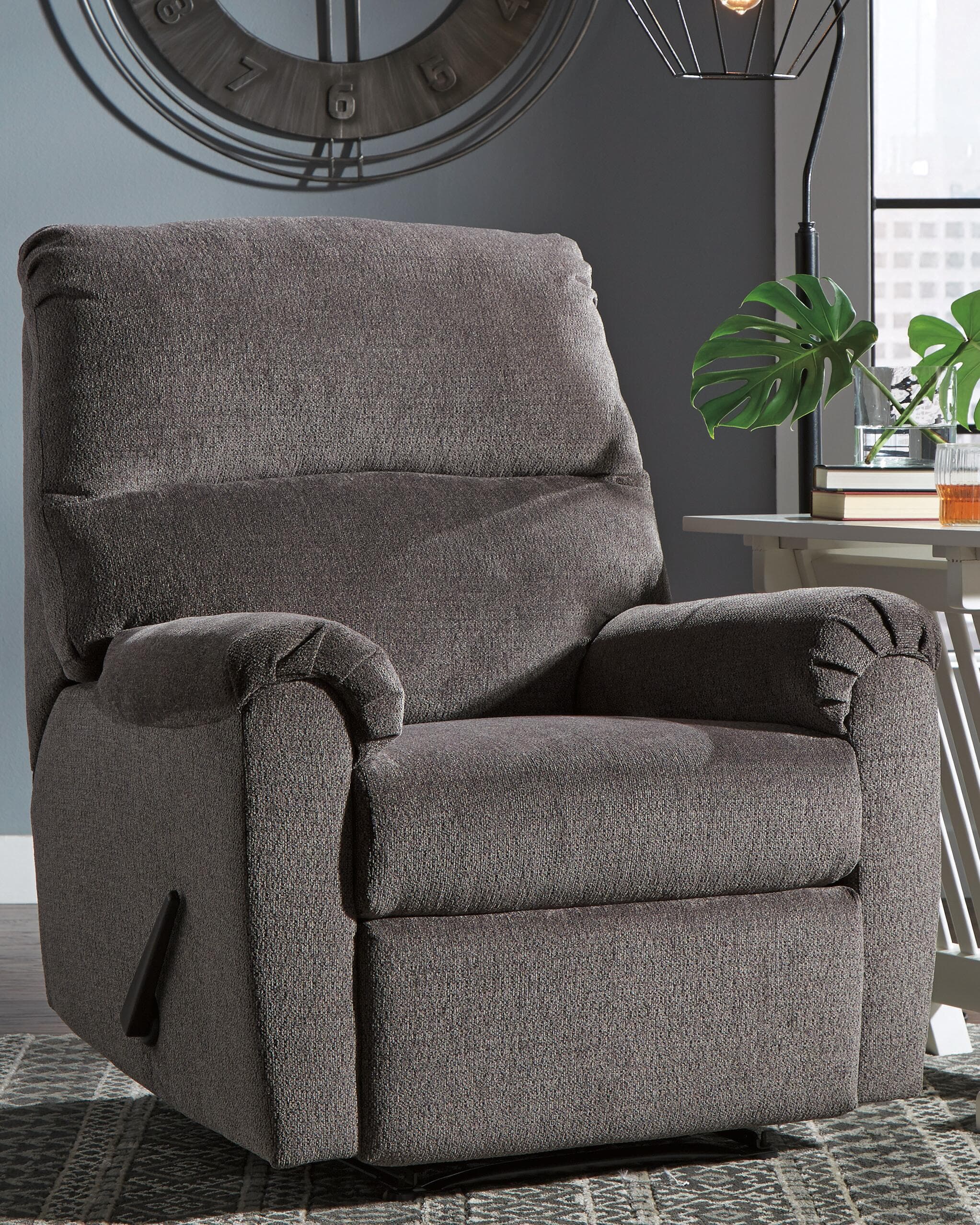 Nerviano Recliner — Black/Gray — view 2