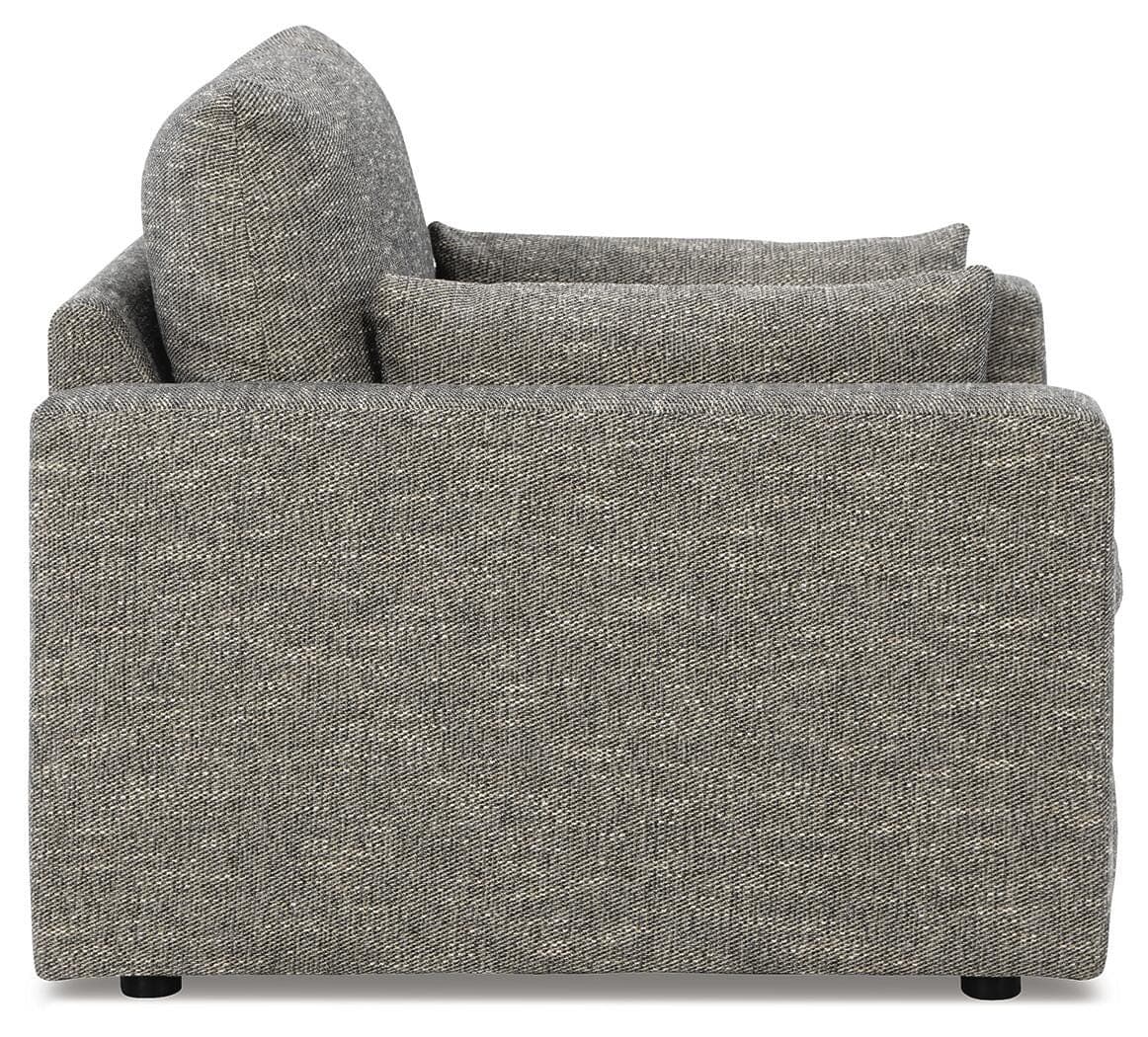 Dramatic Oversized Chair — Black/Gray — view 4