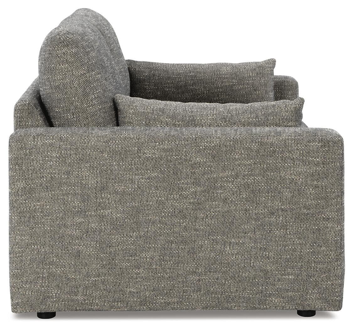 Dramatic Loveseat — Black/Gray — view 4