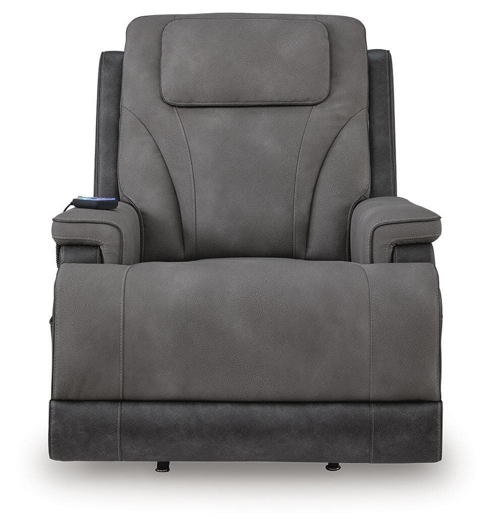 4Z-Serenity Zone Power Lift Recliner — Black/Gray — view 5