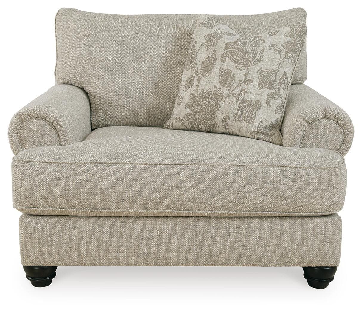 Asanti Oversized Chair — Black/Gray — view 3