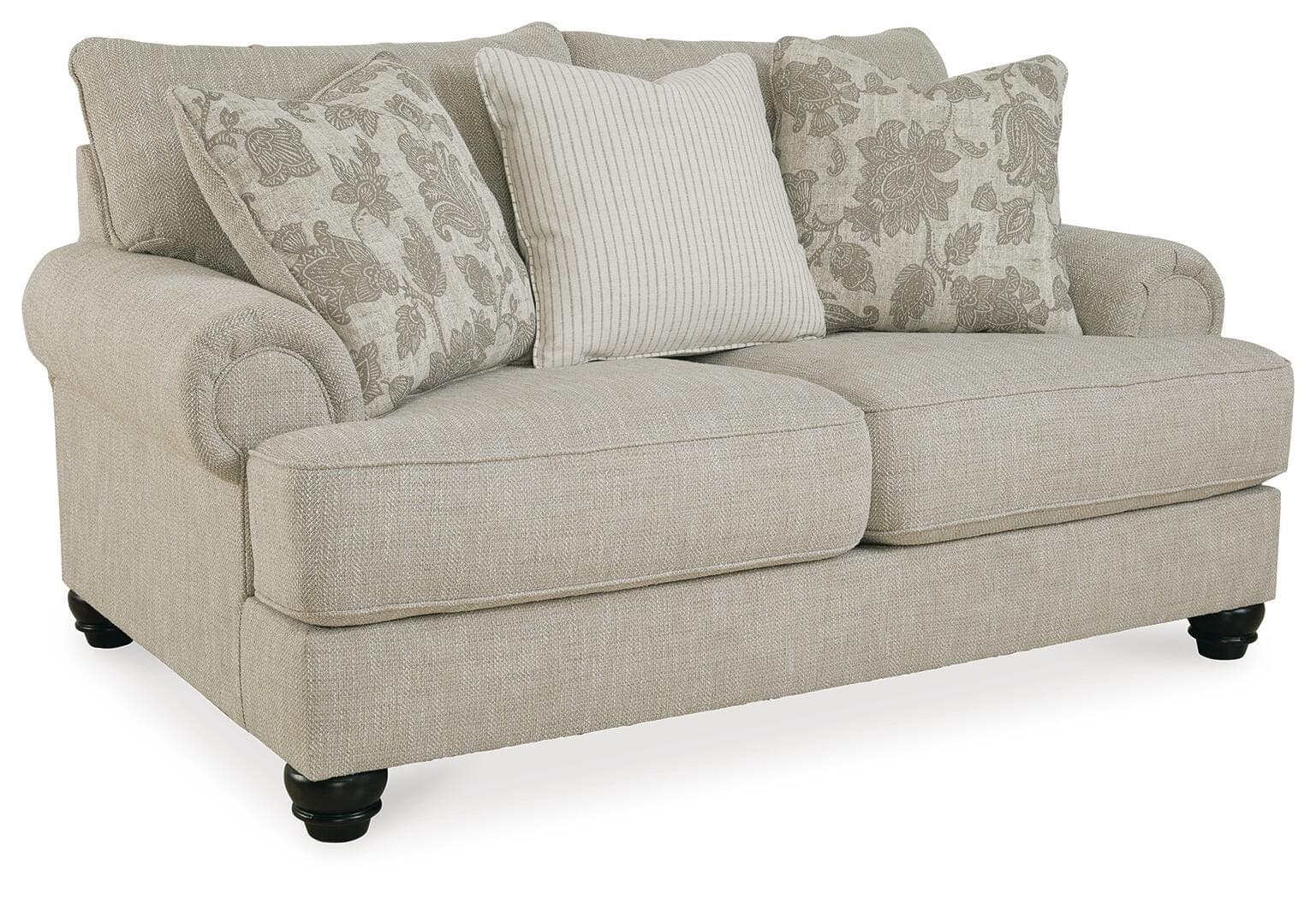 Asanti Loveseat — Black/Gray — view 3
