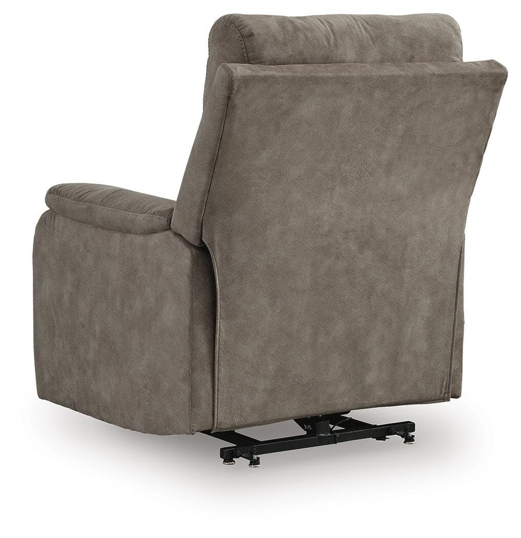 Crestmeade Power Lift Recliner — Black/Gray — view 7