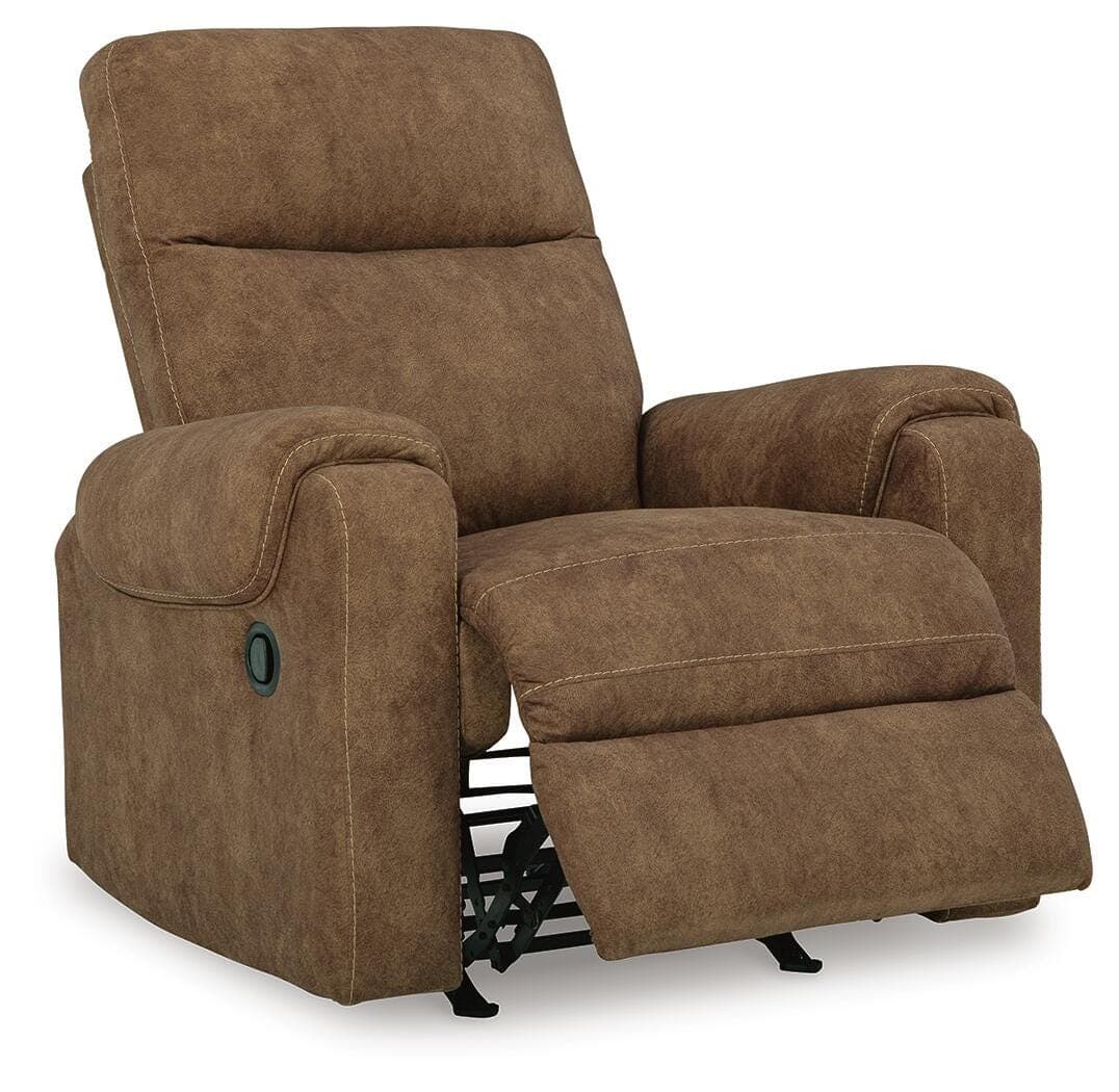 Edenwold Recliner — Brown/Beige — view 3