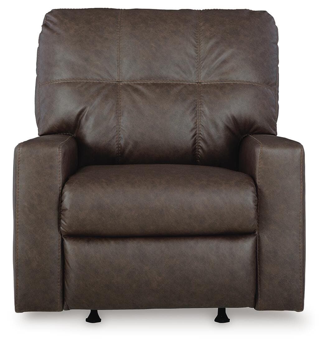Barlin Mills Recliner — Brown/Beige — view 4