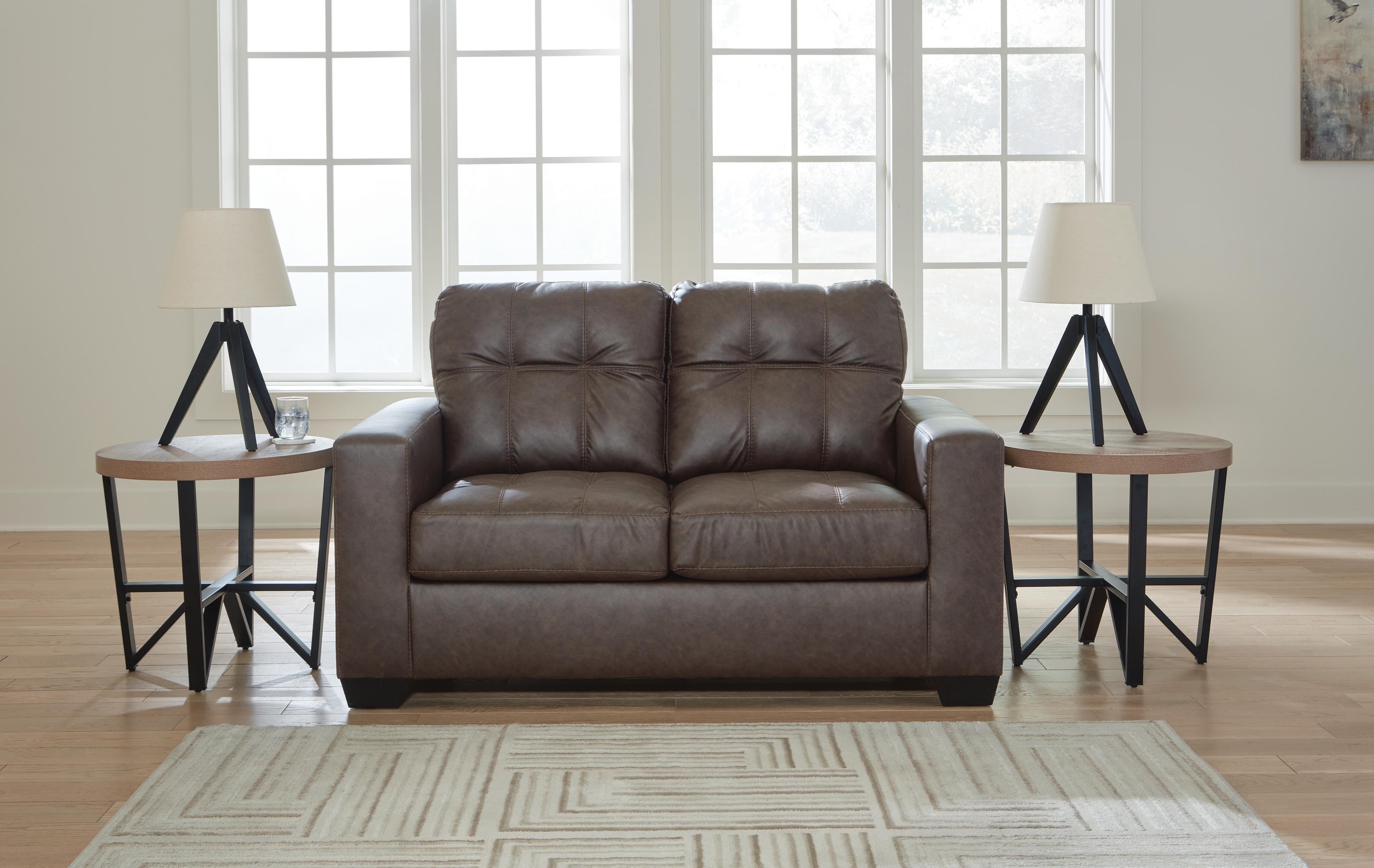 Barlin Mills Loveseat — Brown/Beige — view 2