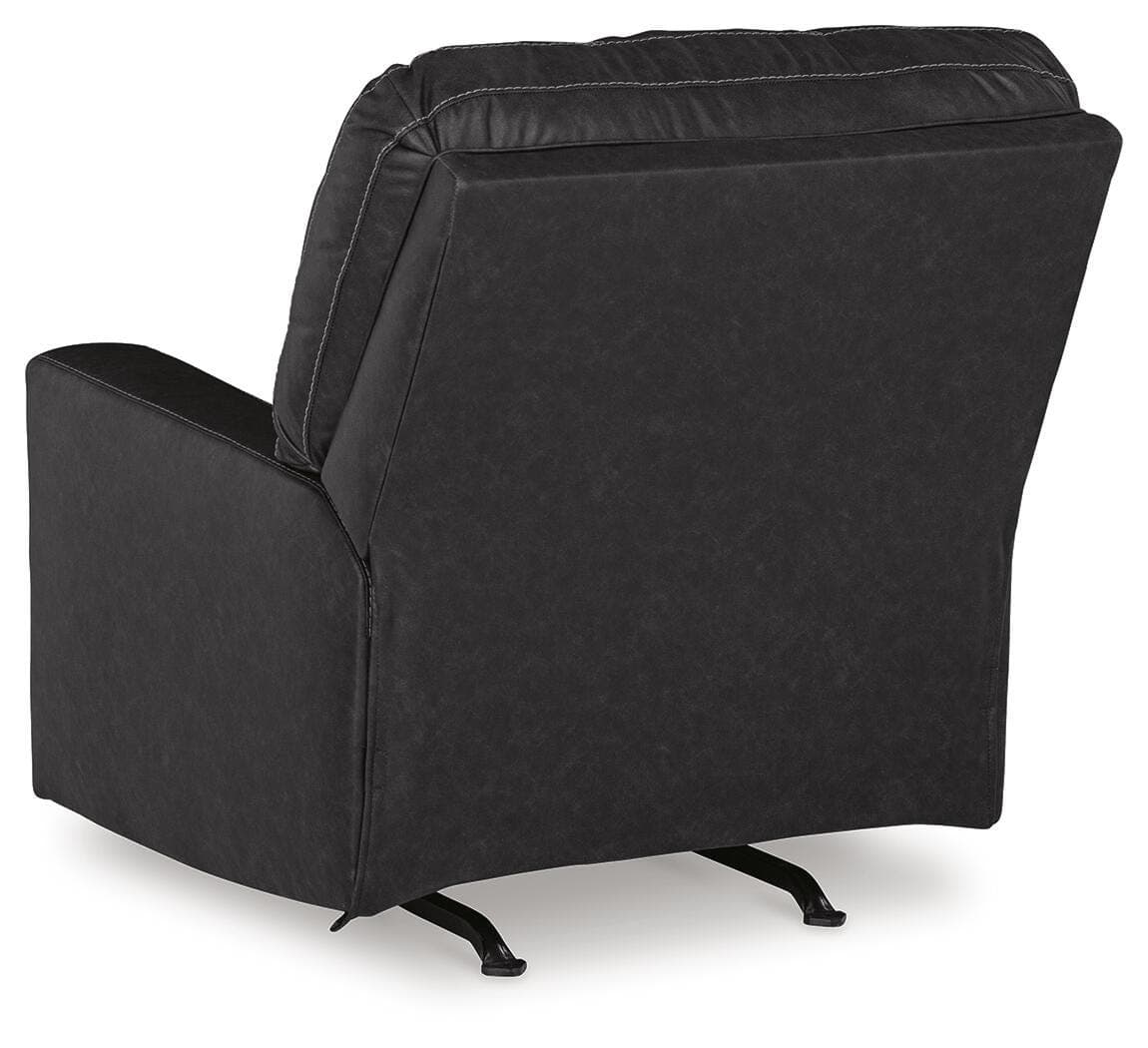 Barlin Mills Recliner — Black/Gray — view 6