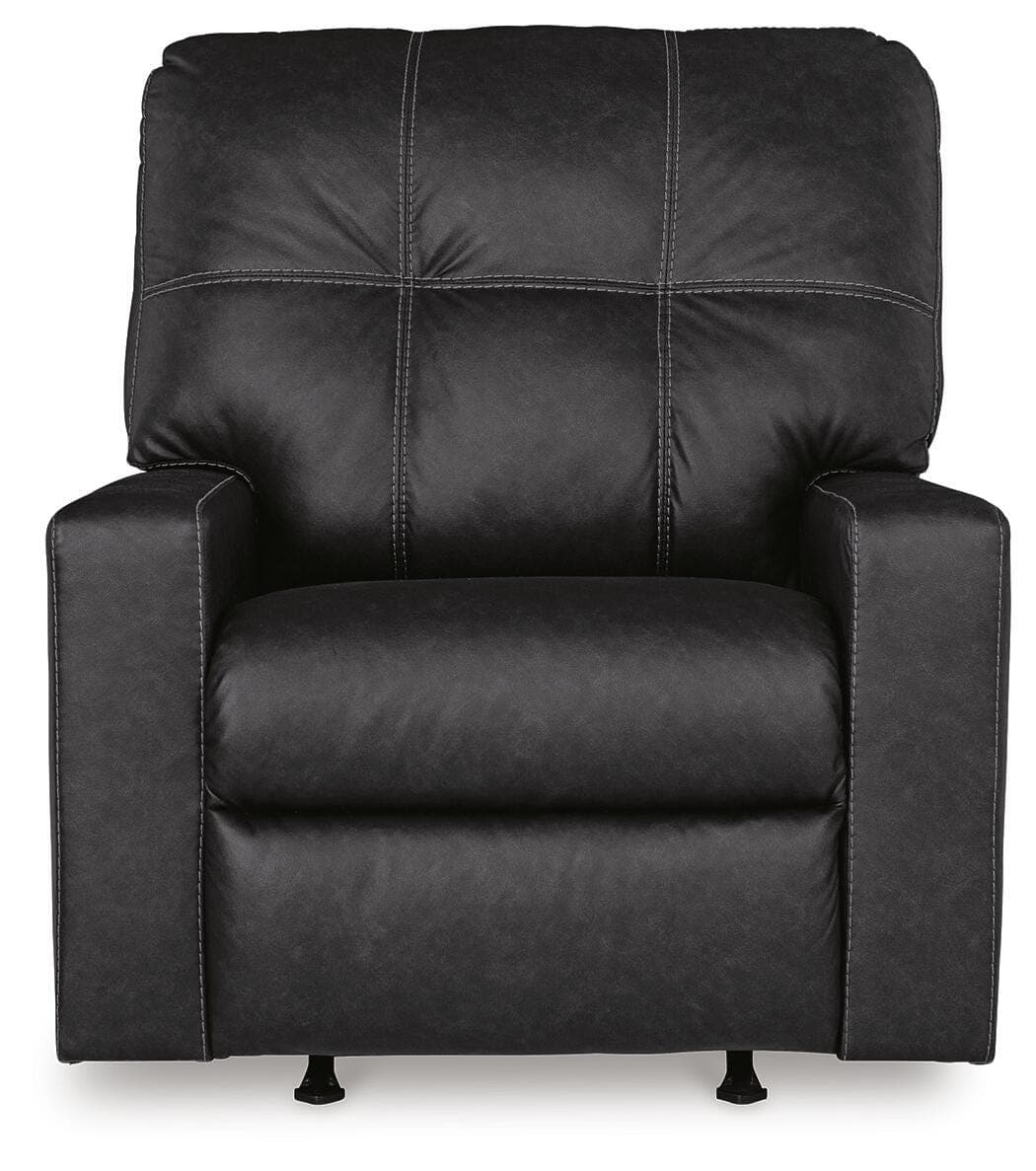 Barlin Mills Recliner — Black/Gray — view 4