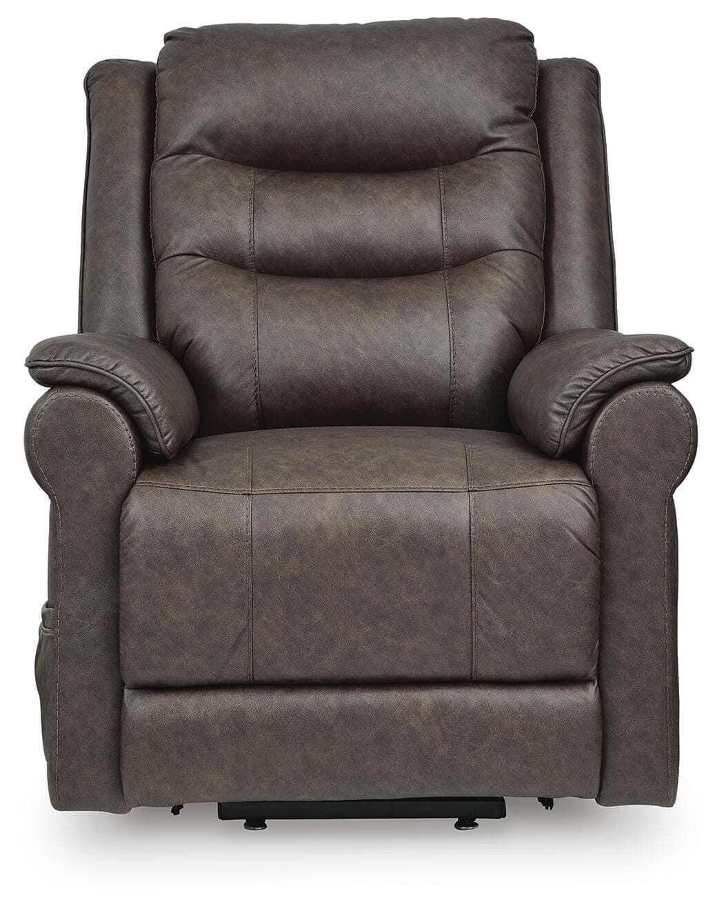 Oatman Power Lift Recliner — Brown/Beige — view 4