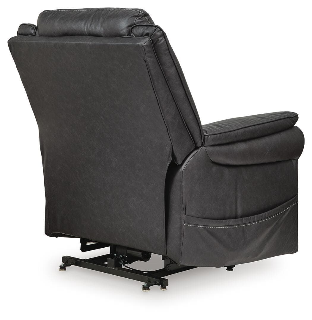 Oatman Power Lift Recliner — Black/Gray — view 7
