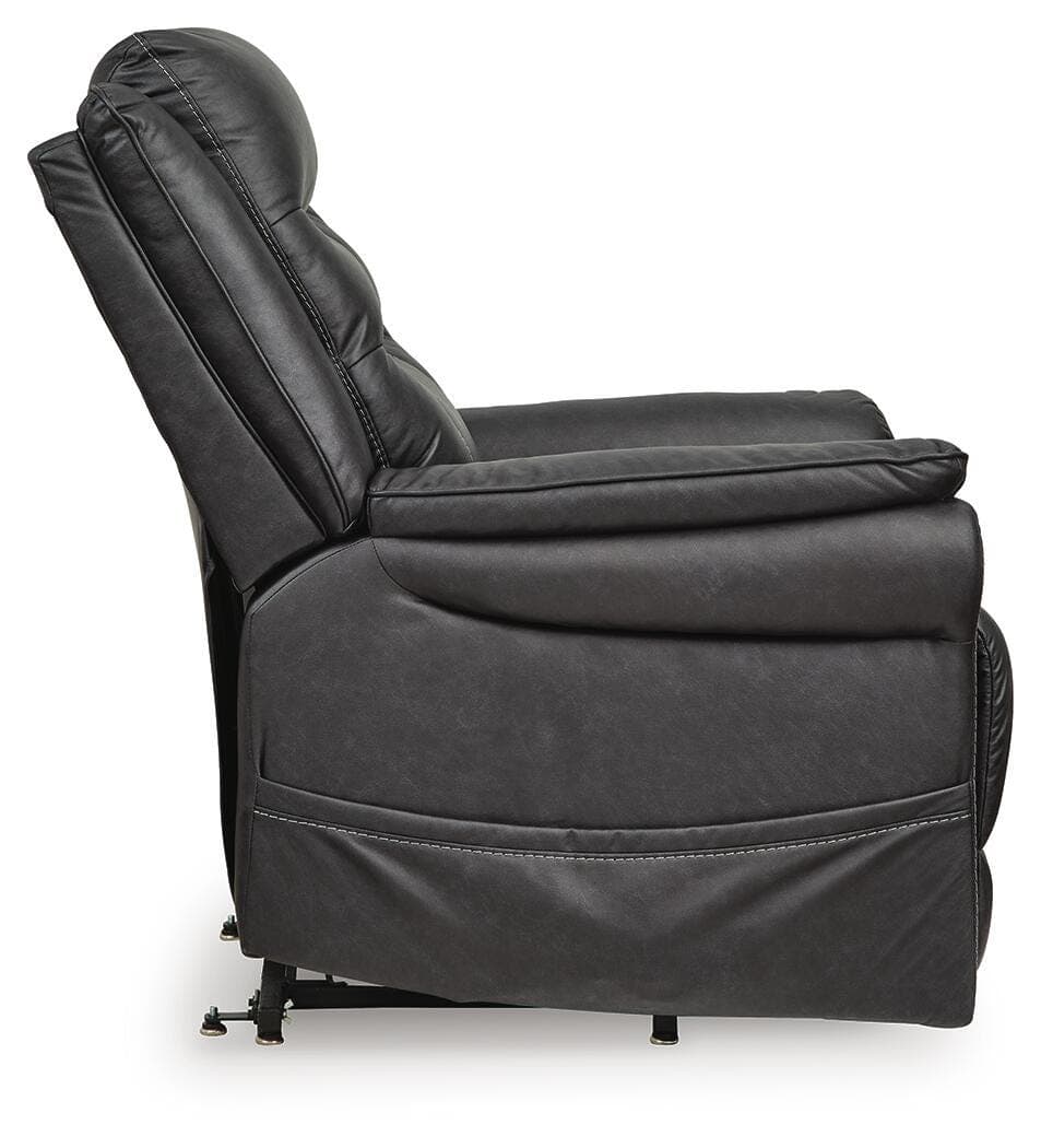 Oatman Power Lift Recliner — Black/Gray — view 6