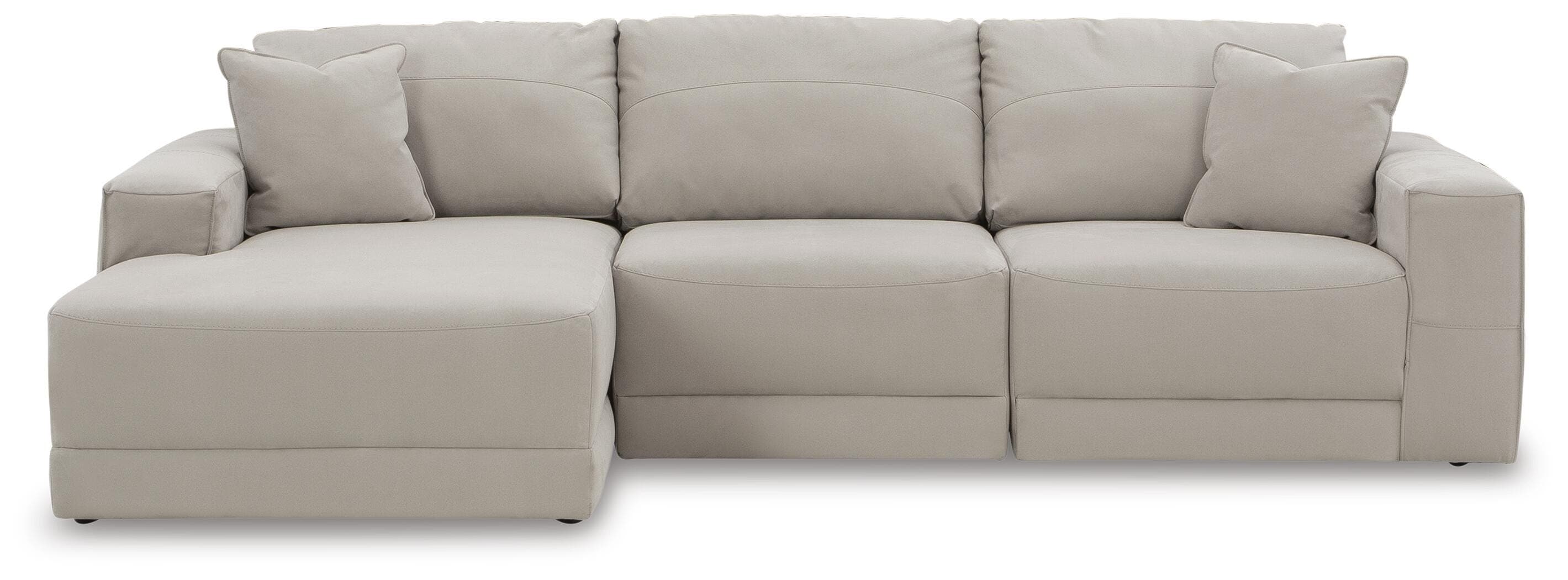 Next-Gen Gaucho 3-Piece Sectional Sofa with Chaise — Black/Gray — view 3