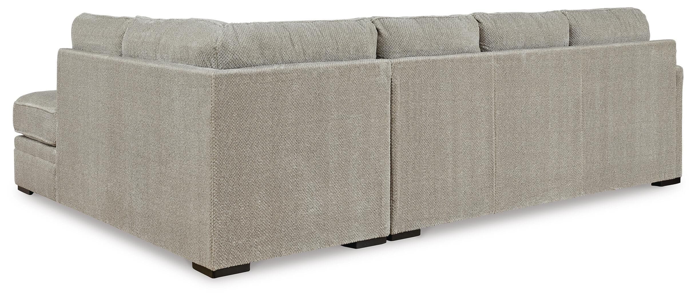 Calnita 2-Piece Sectional with Chaise — Brown/Beige — view 3
