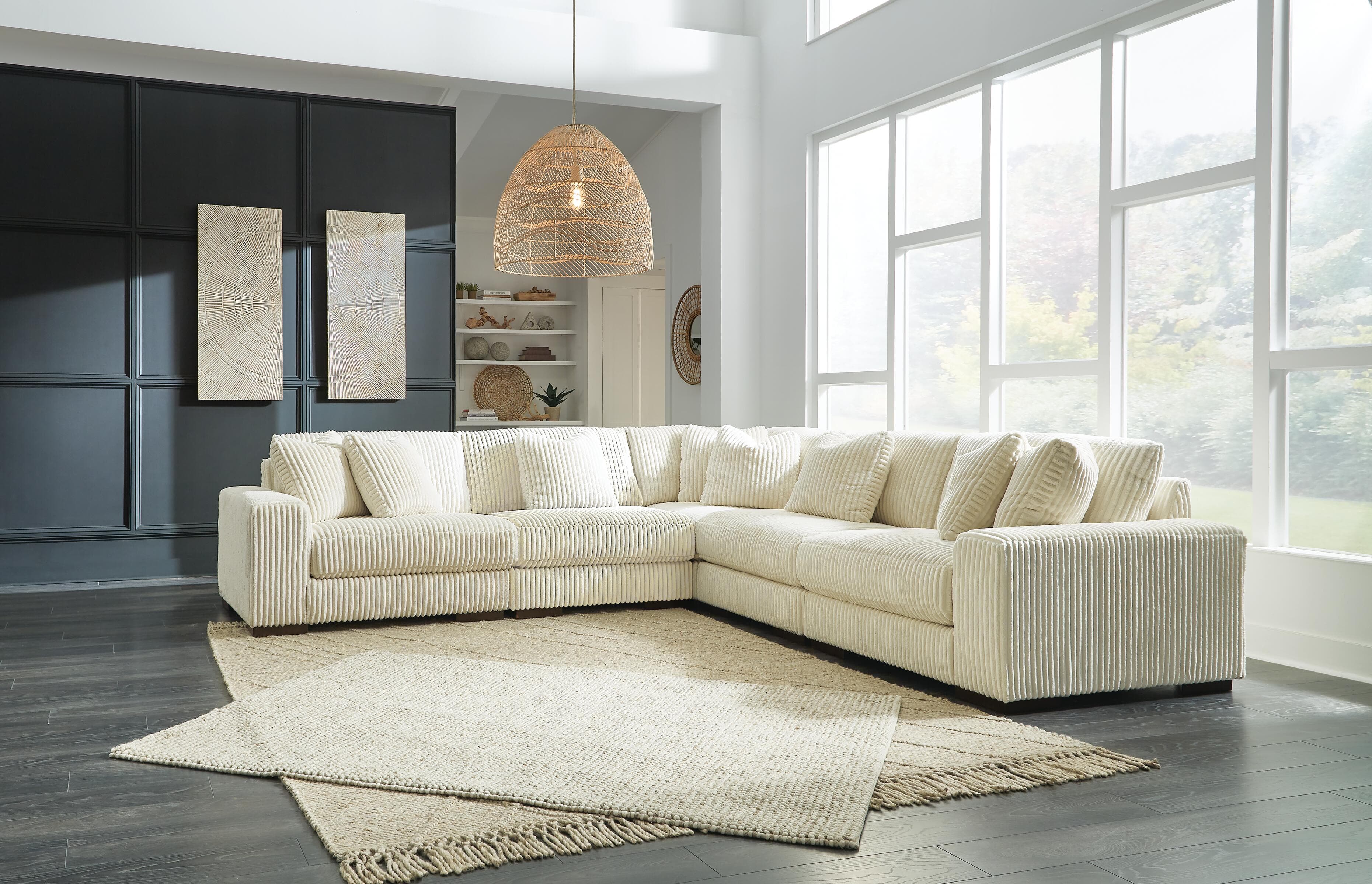 Lindyn 5-Piece Sectional — Brown/Beige — view 2