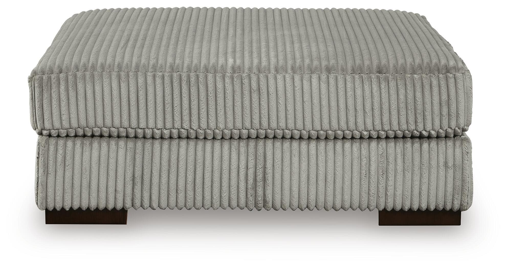 Lindyn Oversized Accent Ottoman — Black/Gray — view 3