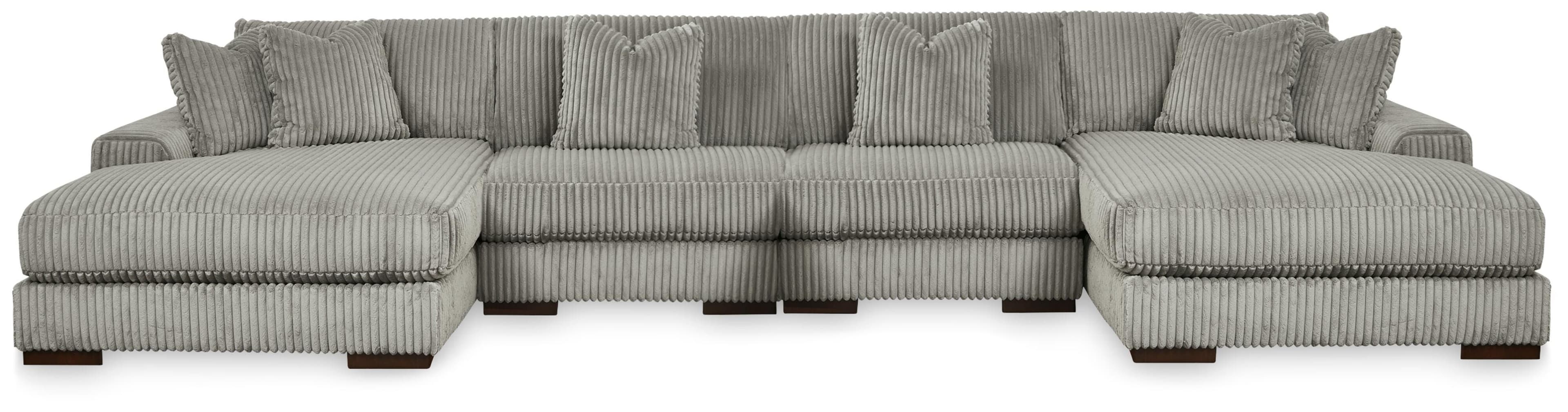 Lindyn 4-Piece Sectional with Double Chaise