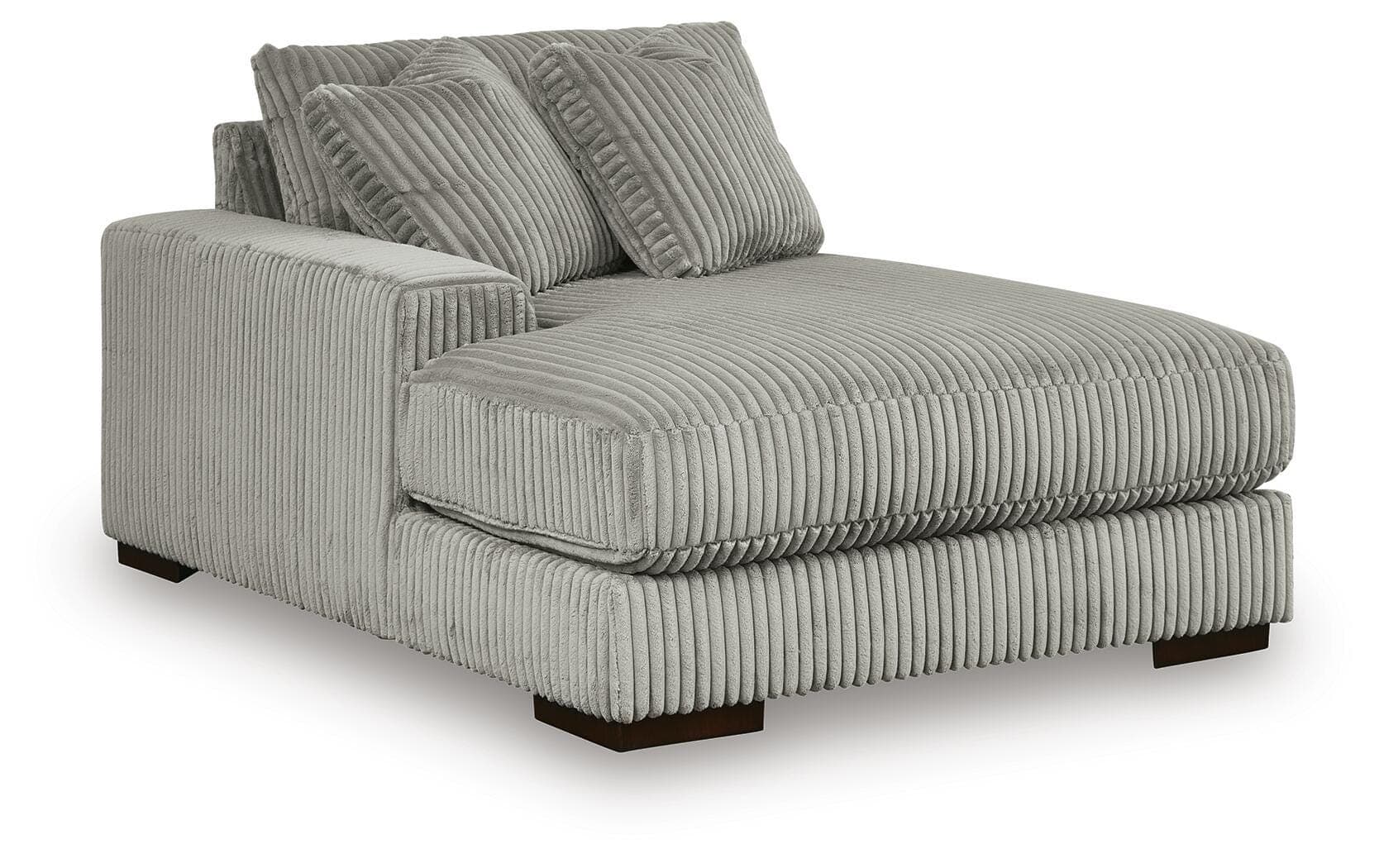 Lindyn 3-Piece Sectional with Double Chaise — Black/Gray — view 3