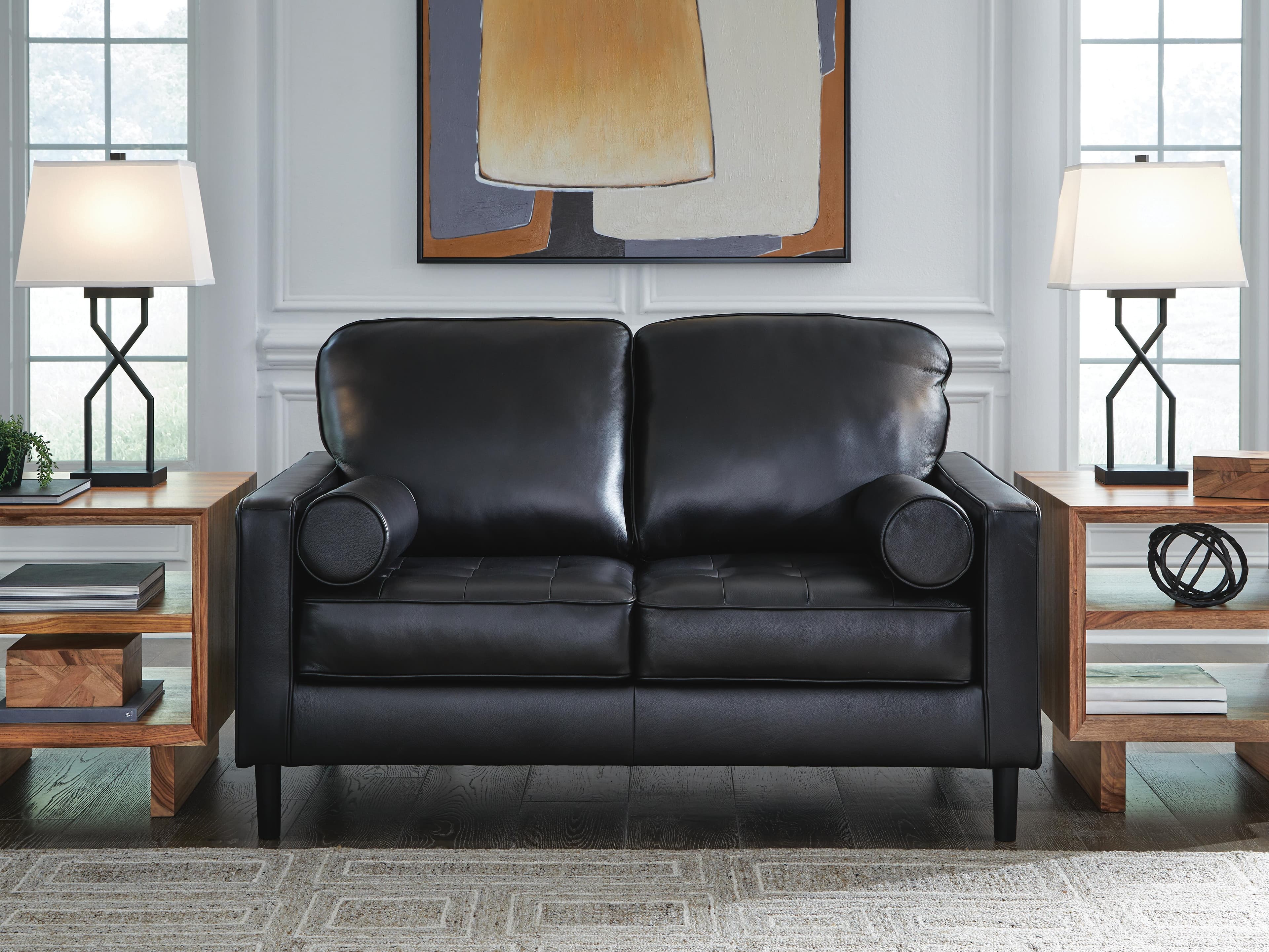 Bryceview Loveseat — Black/Gray — view 2