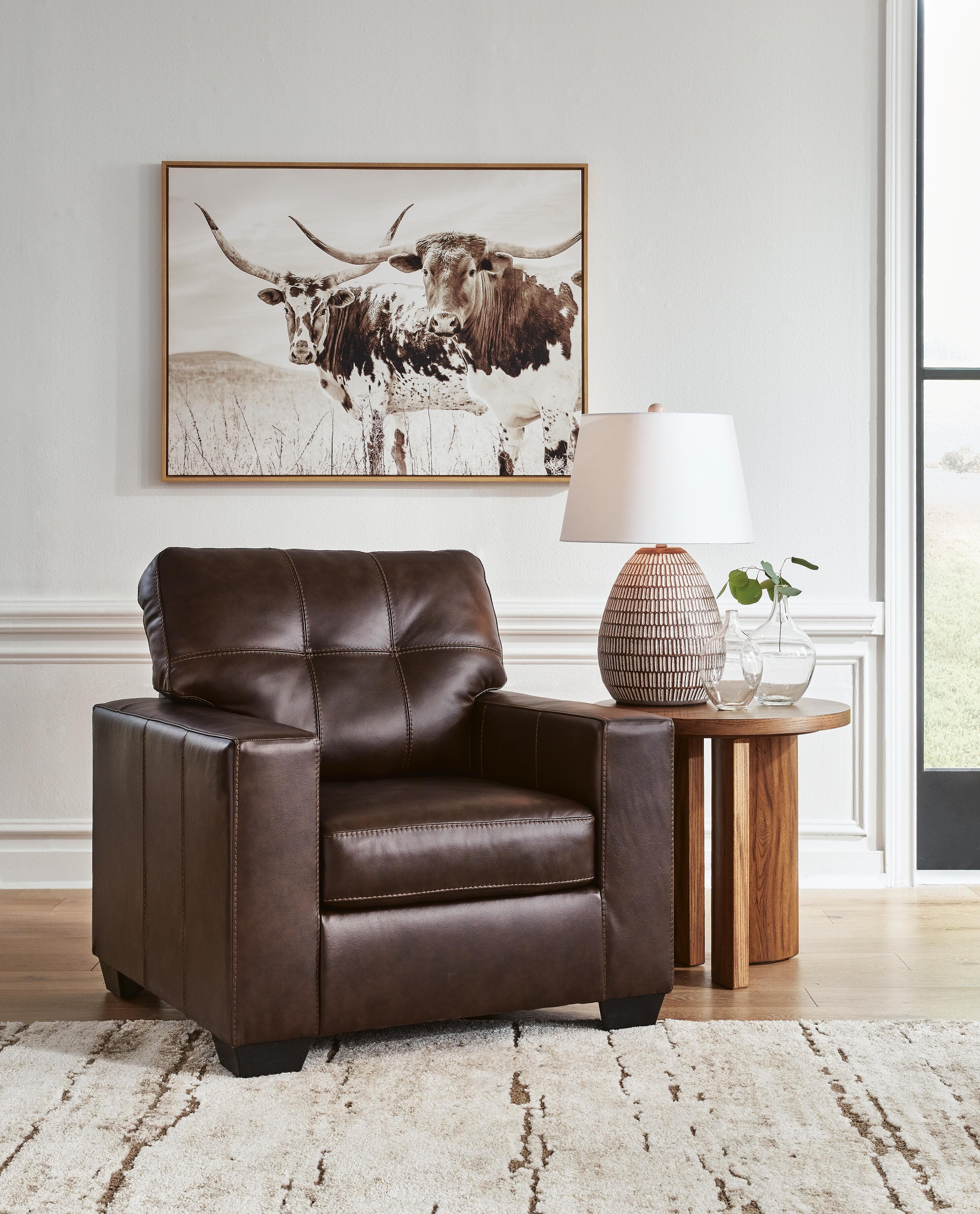Santorine Chair — Brown/Beige — view 2
