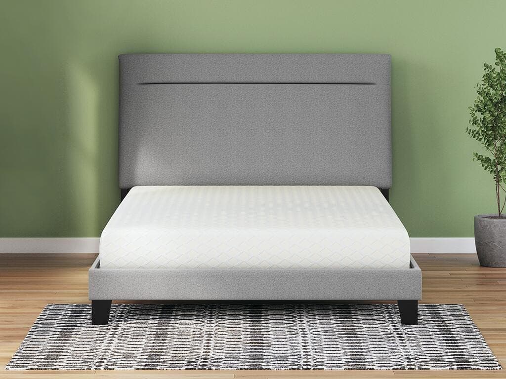 Chime 8 Inch Memory Foam King Mattress in a Box — White — view 2
