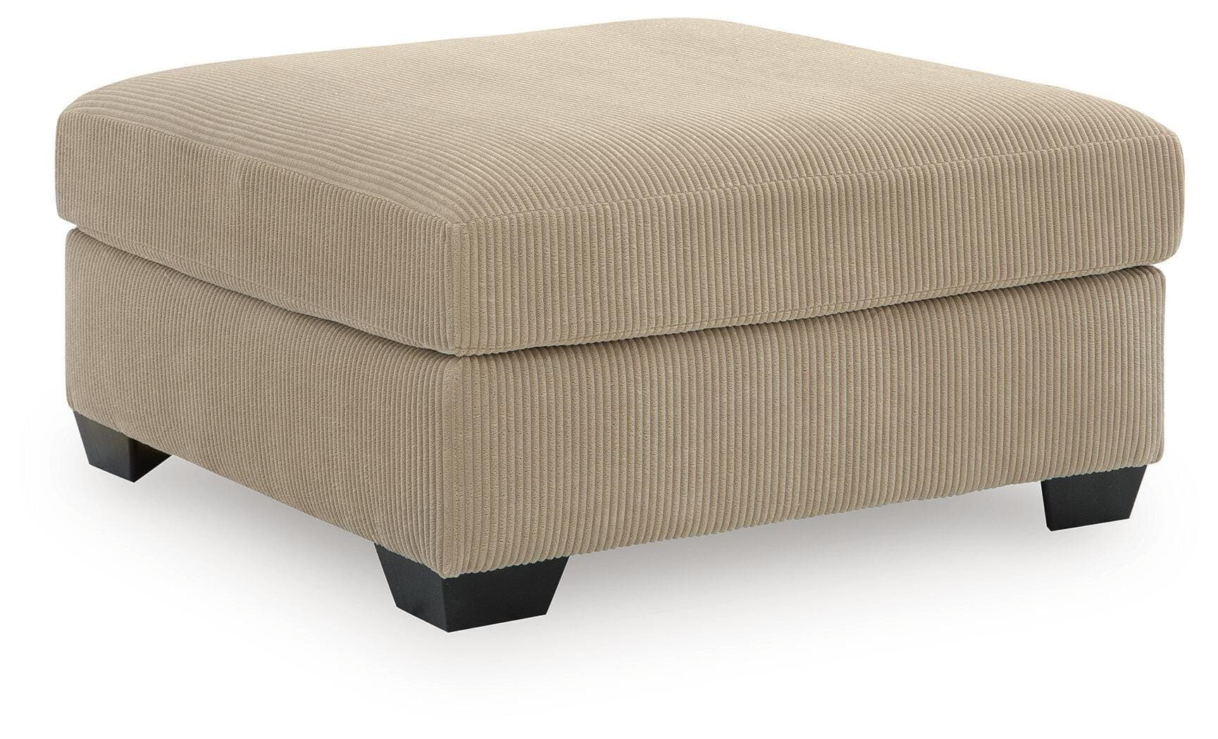 SimpleJoy Oversized Accent Ottoman — Brown/Beige — Elite Furniture Cincinnati