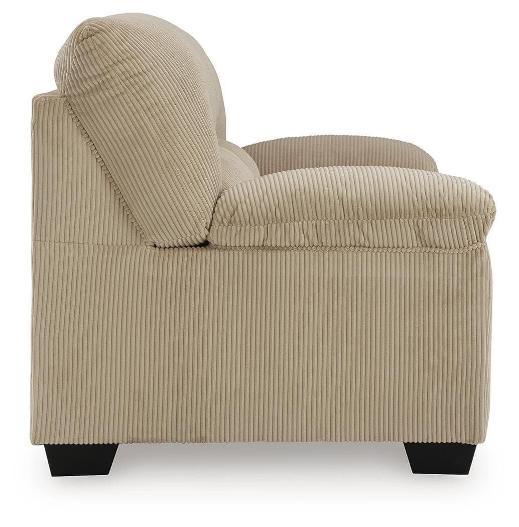 SimpleJoy Loveseat — Brown/Beige — view 4