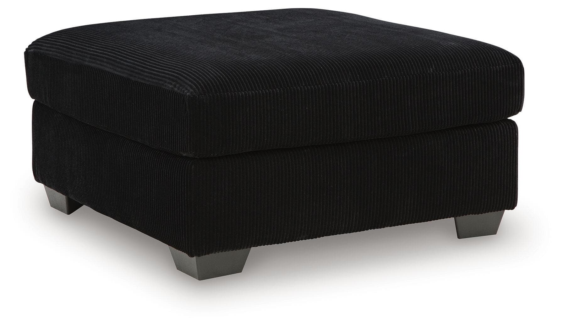SimpleJoy Oversized Accent Ottoman — Black/Gray — Elite Furniture Cincinnati