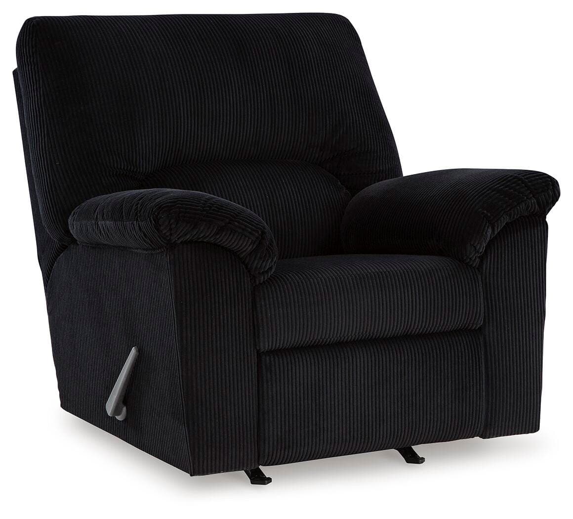 SimpleJoy Recliner — Black/Gray — Elite Furniture Cincinnati