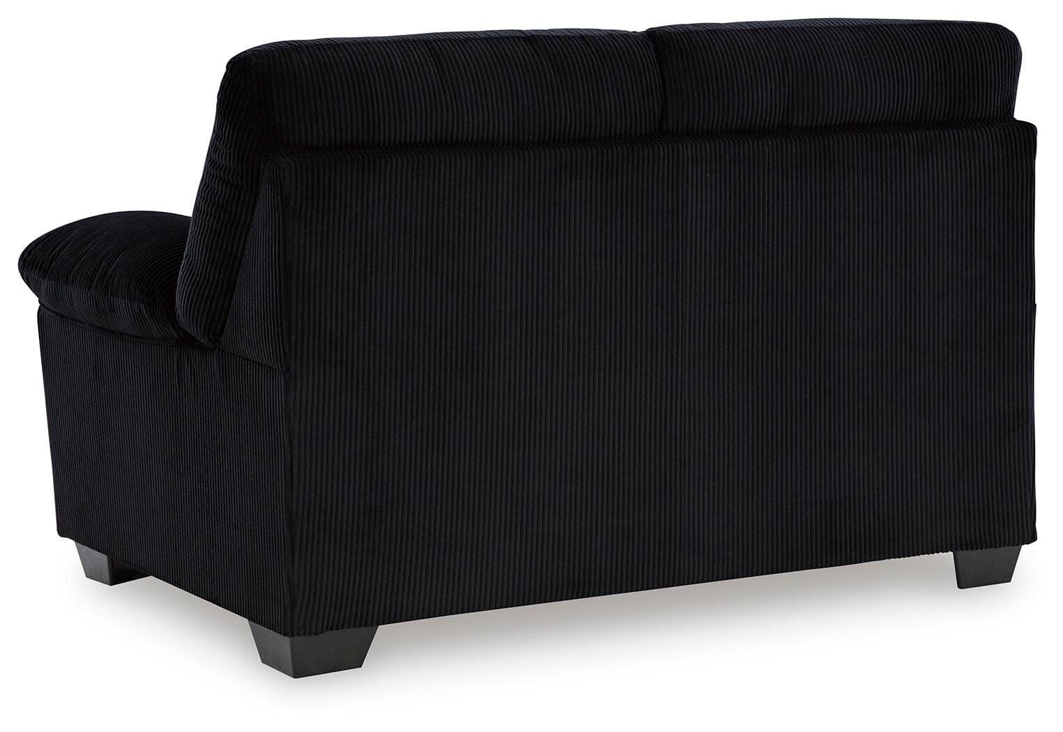 SimpleJoy Loveseat — Black/Gray — view 5