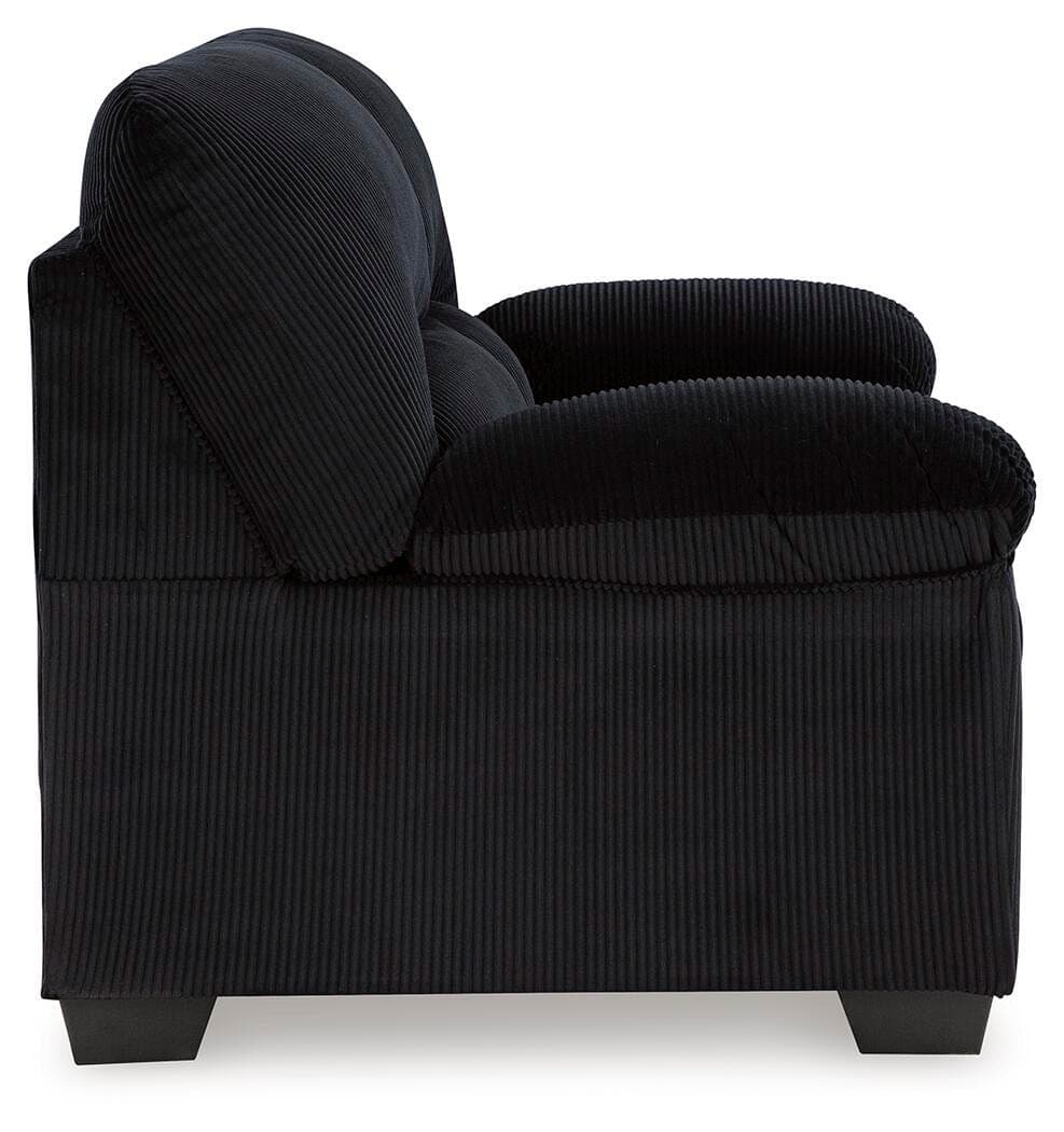 SimpleJoy Loveseat — Black/Gray — view 4