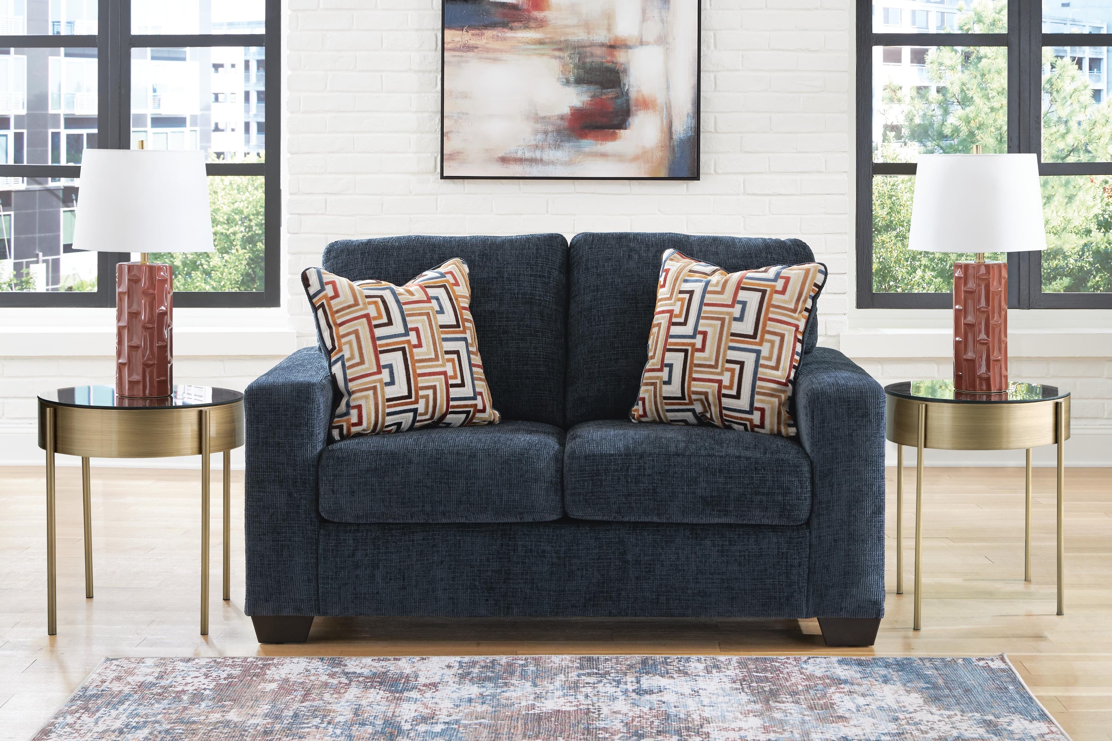 Aviemore Loveseat — Blue — view 2