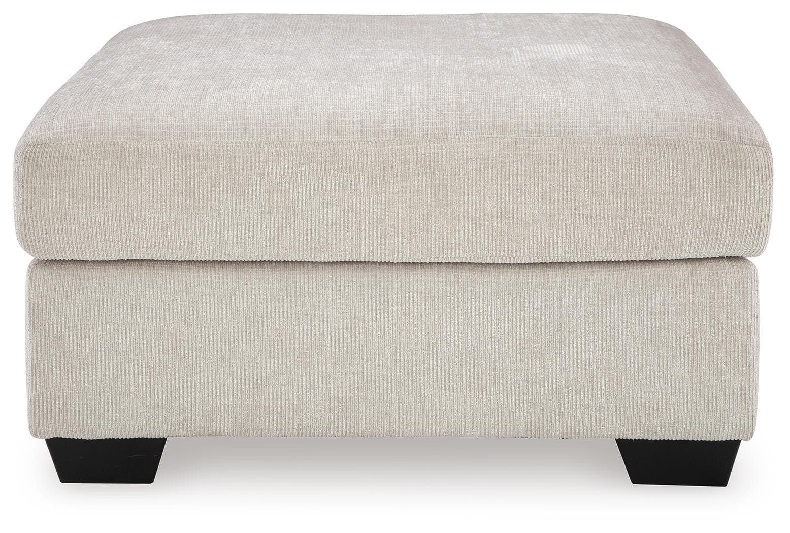 Aviemore Oversized Accent Ottoman — White — view 3