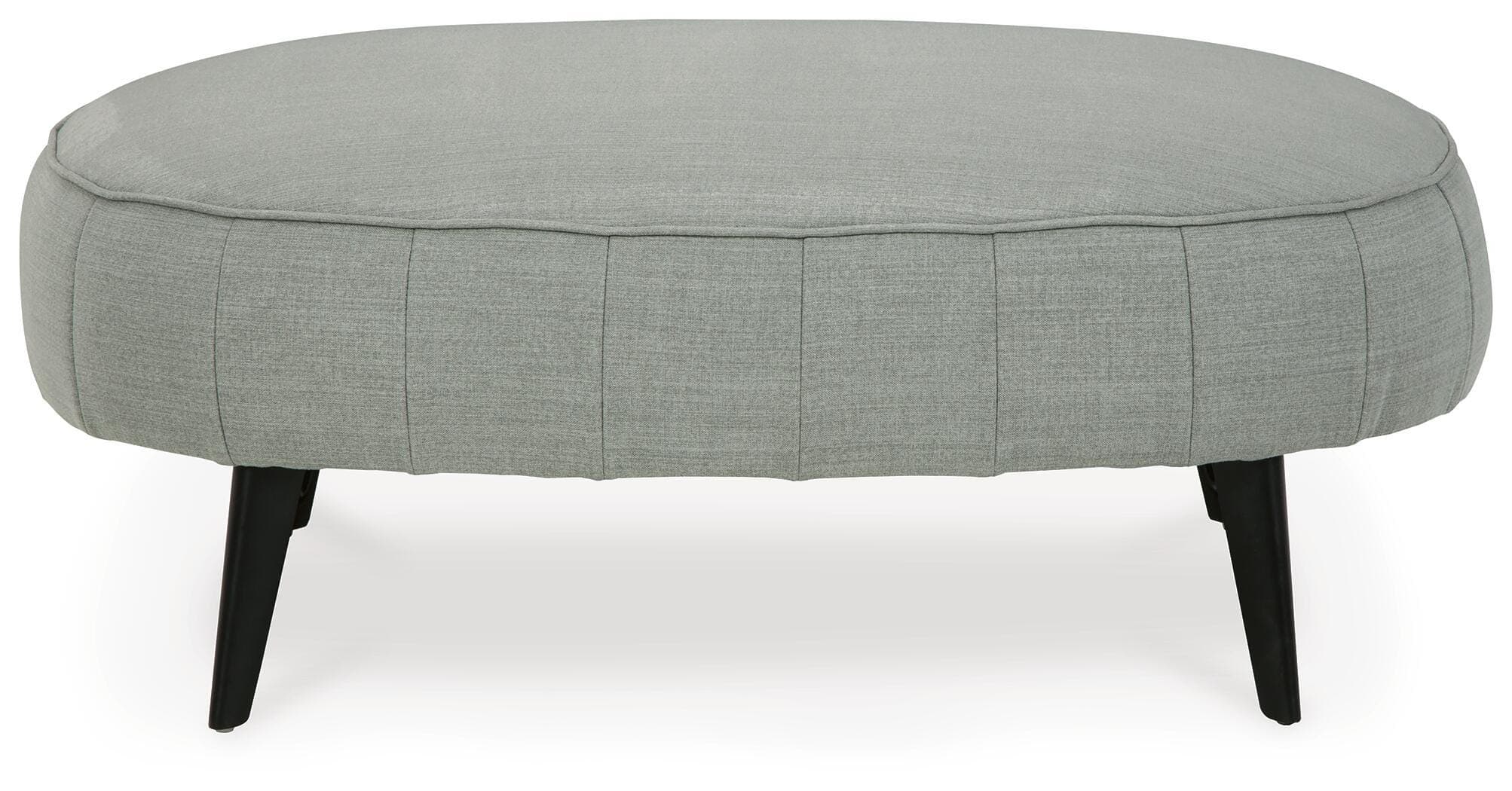 Hollyann Oversized Accent Ottoman — Black/Gray — view 3