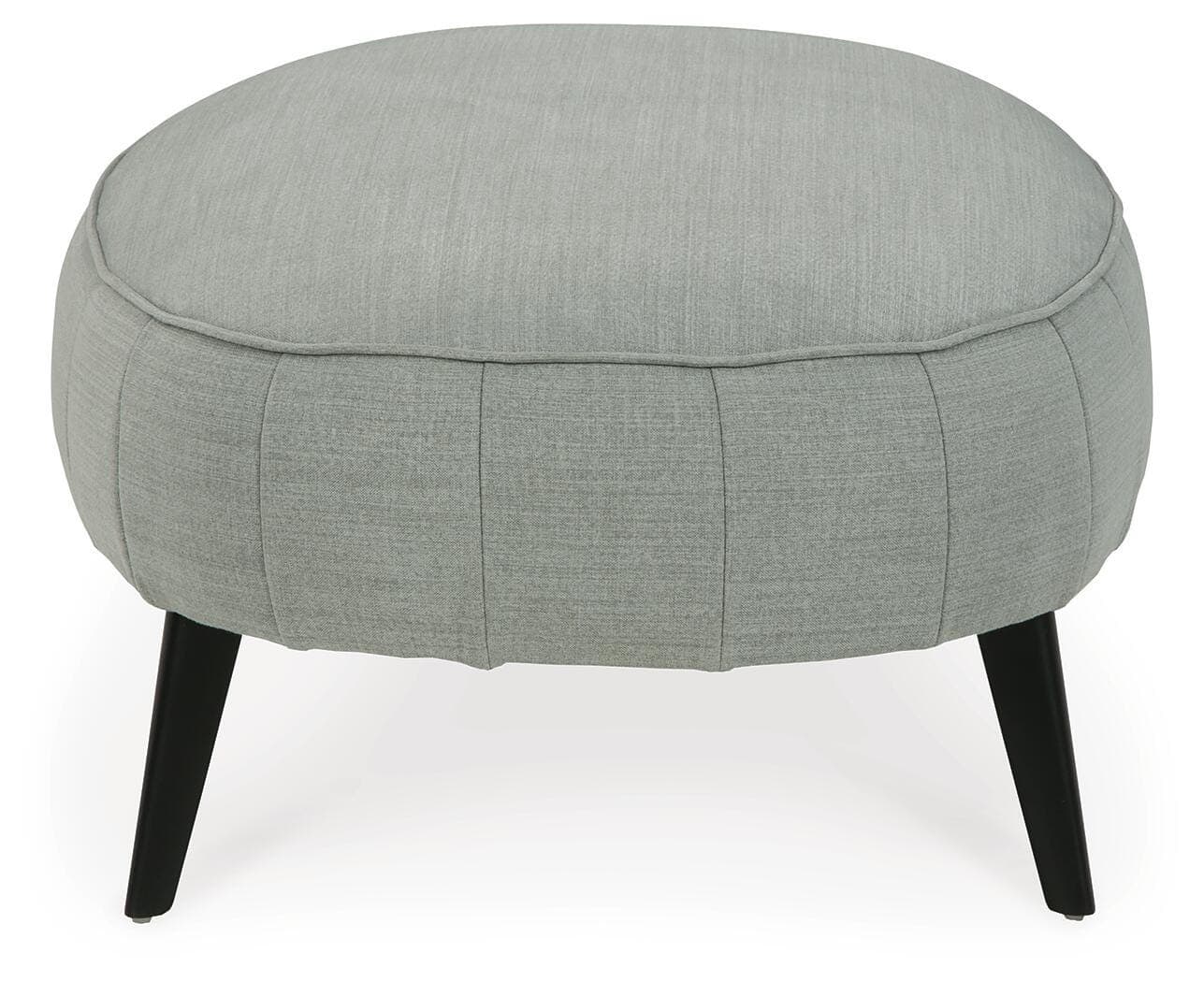 Hollyann Oversized Accent Ottoman — Black/Gray — view 4