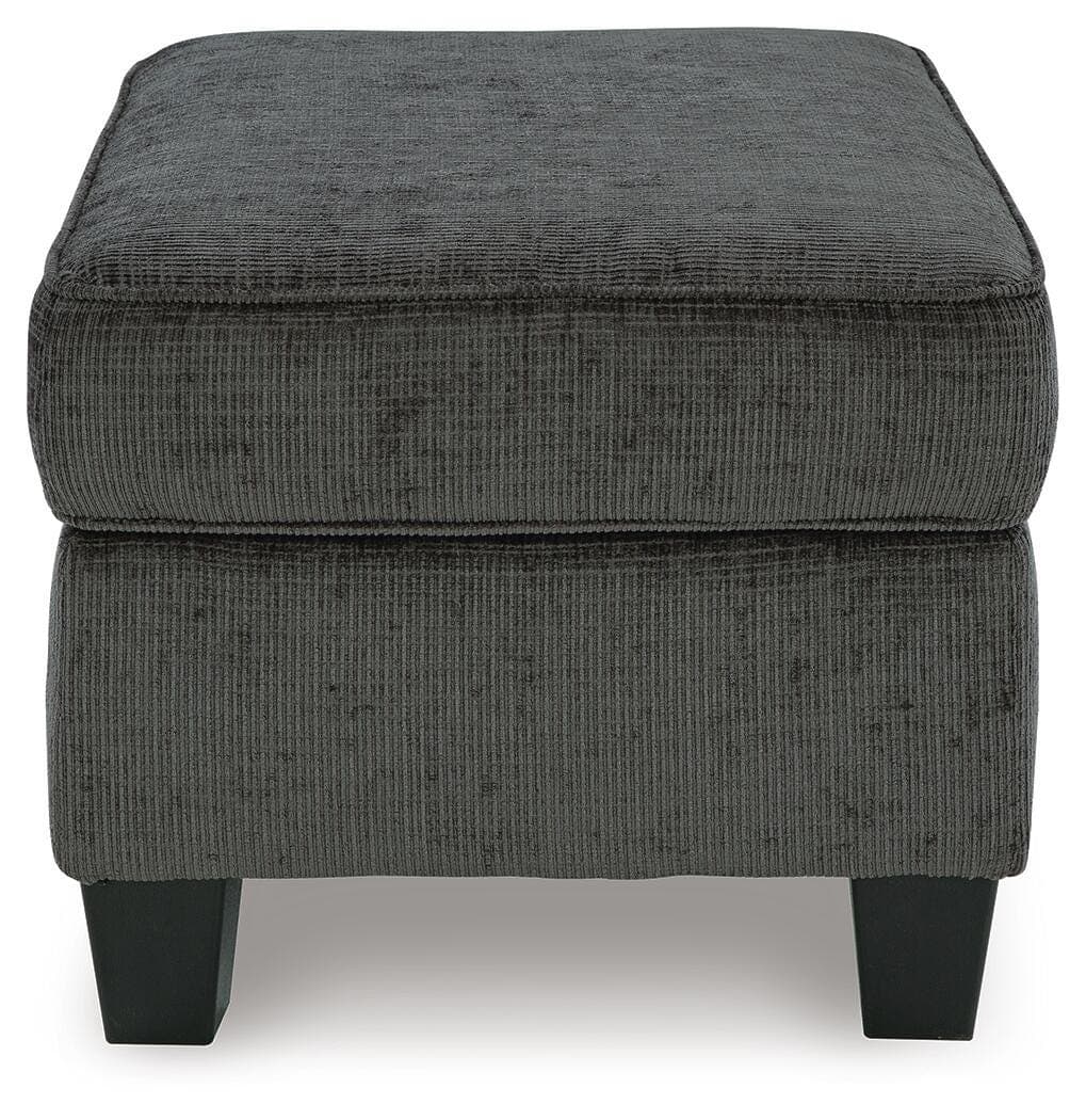 Erinslane Ottoman — Black/Gray — view 4