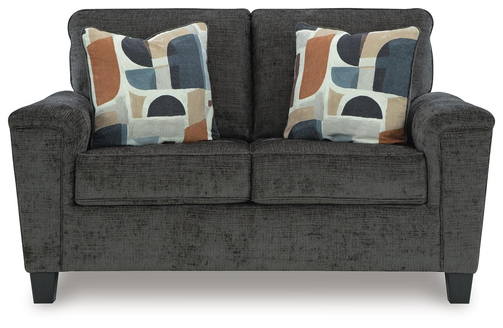 Erinslane Loveseat — Black/Gray — view 3