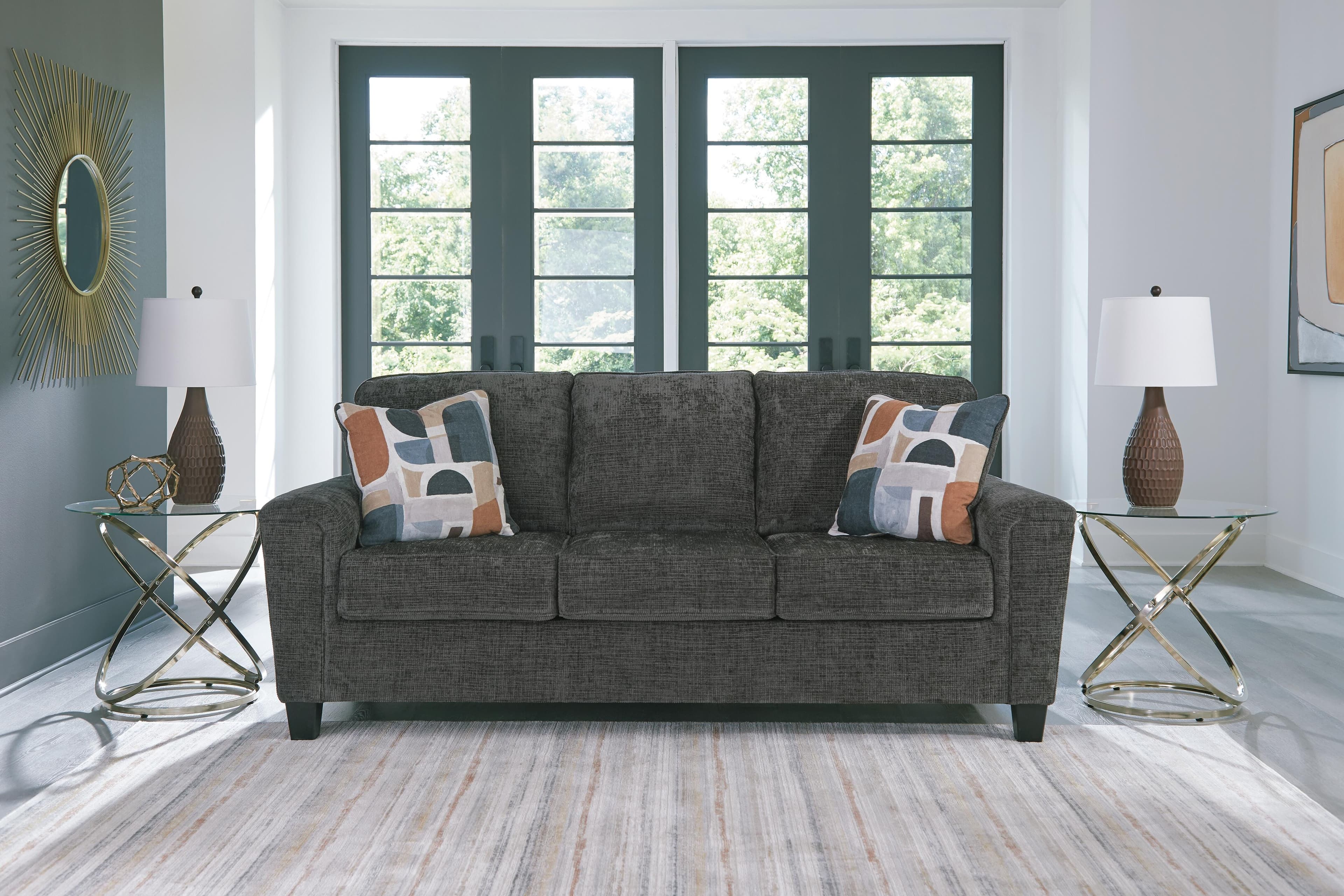 Erinslane Sofa — Black/Gray — view 2