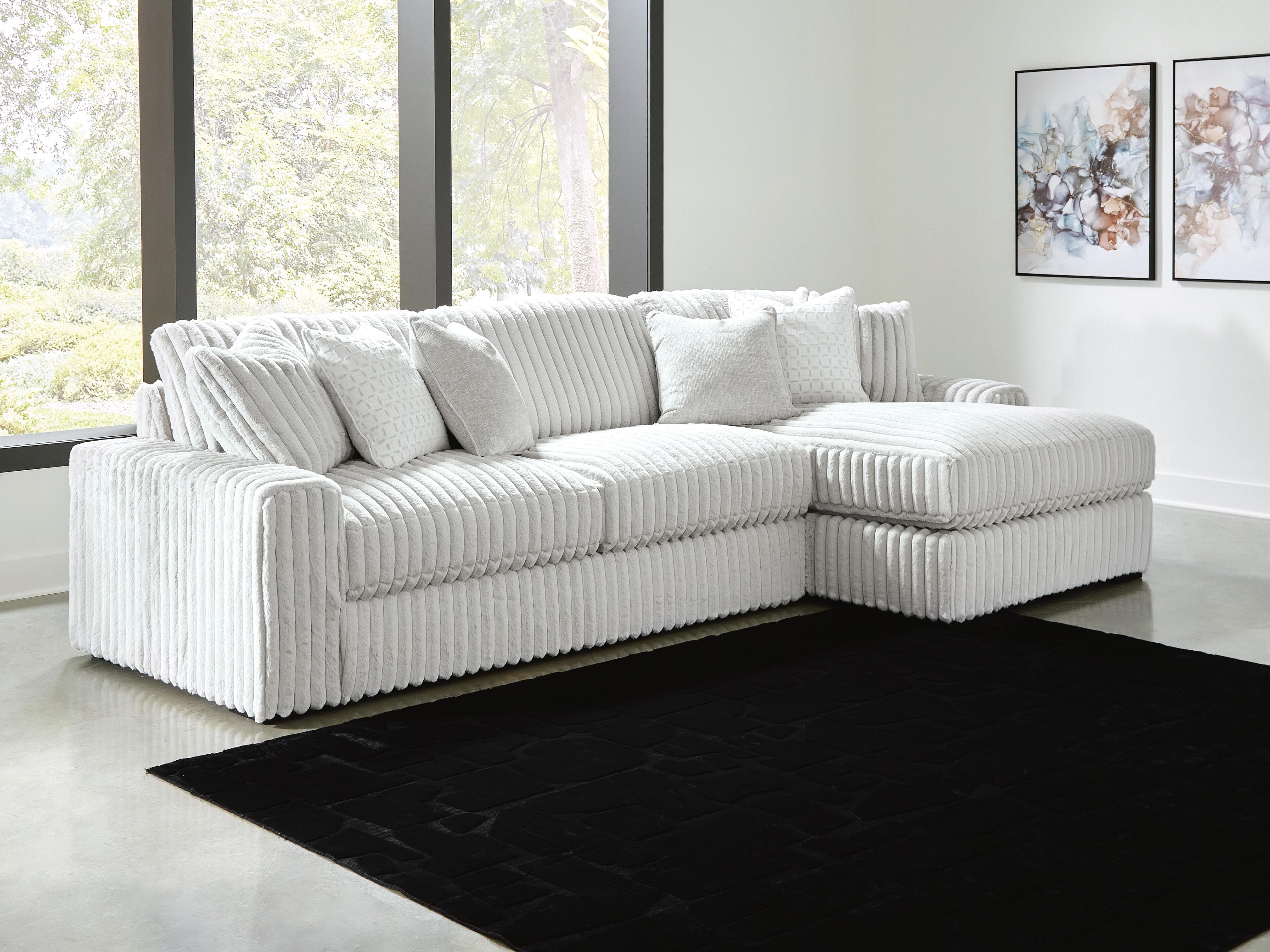 Stupendous 2-Piece Sectional with Chaise — Alloy — view 3