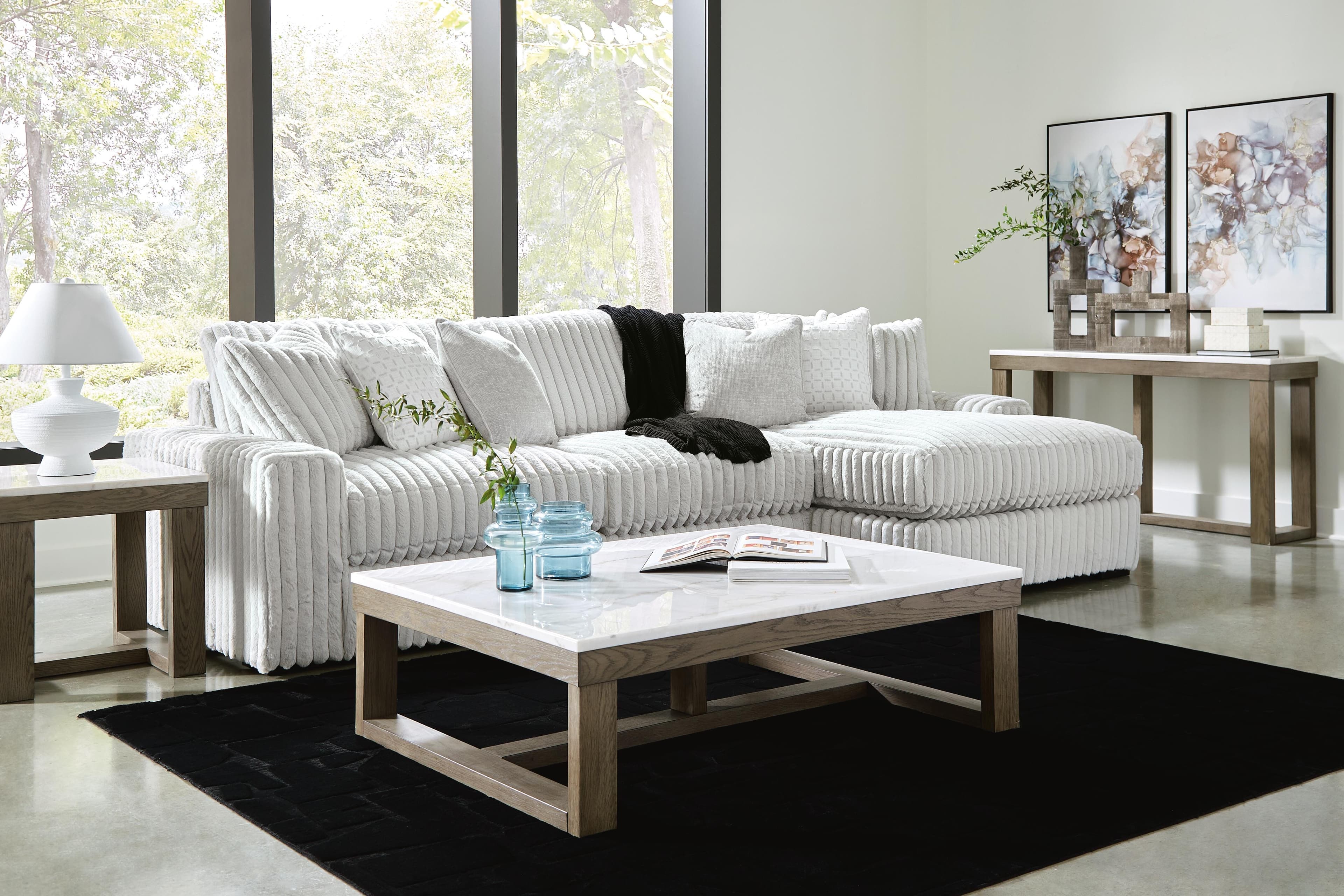 Stupendous 2-Piece Sectional with Chaise — Alloy — view 4