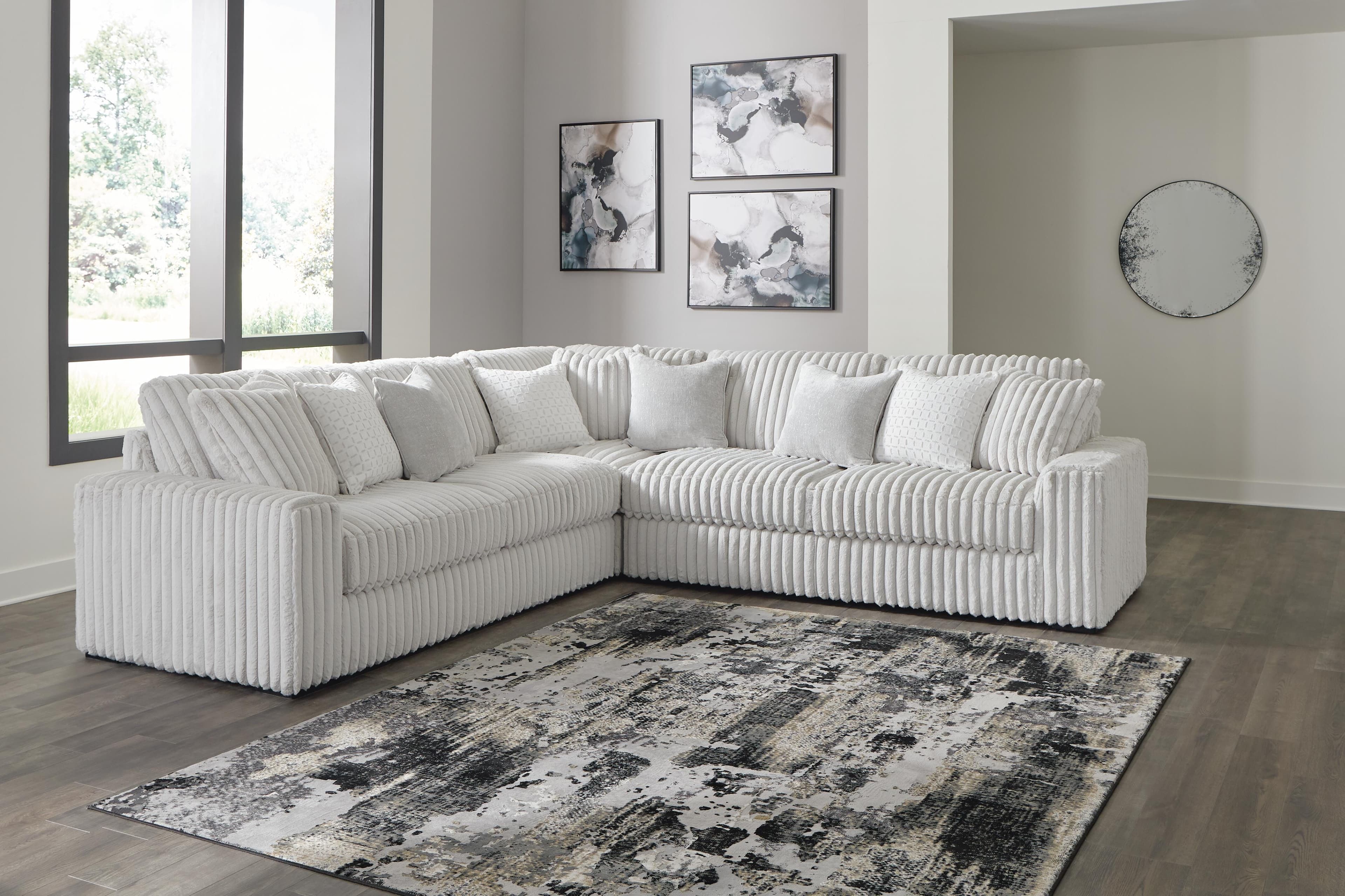 Stupendous 3-Piece Sectional — Black/Gray — view 4