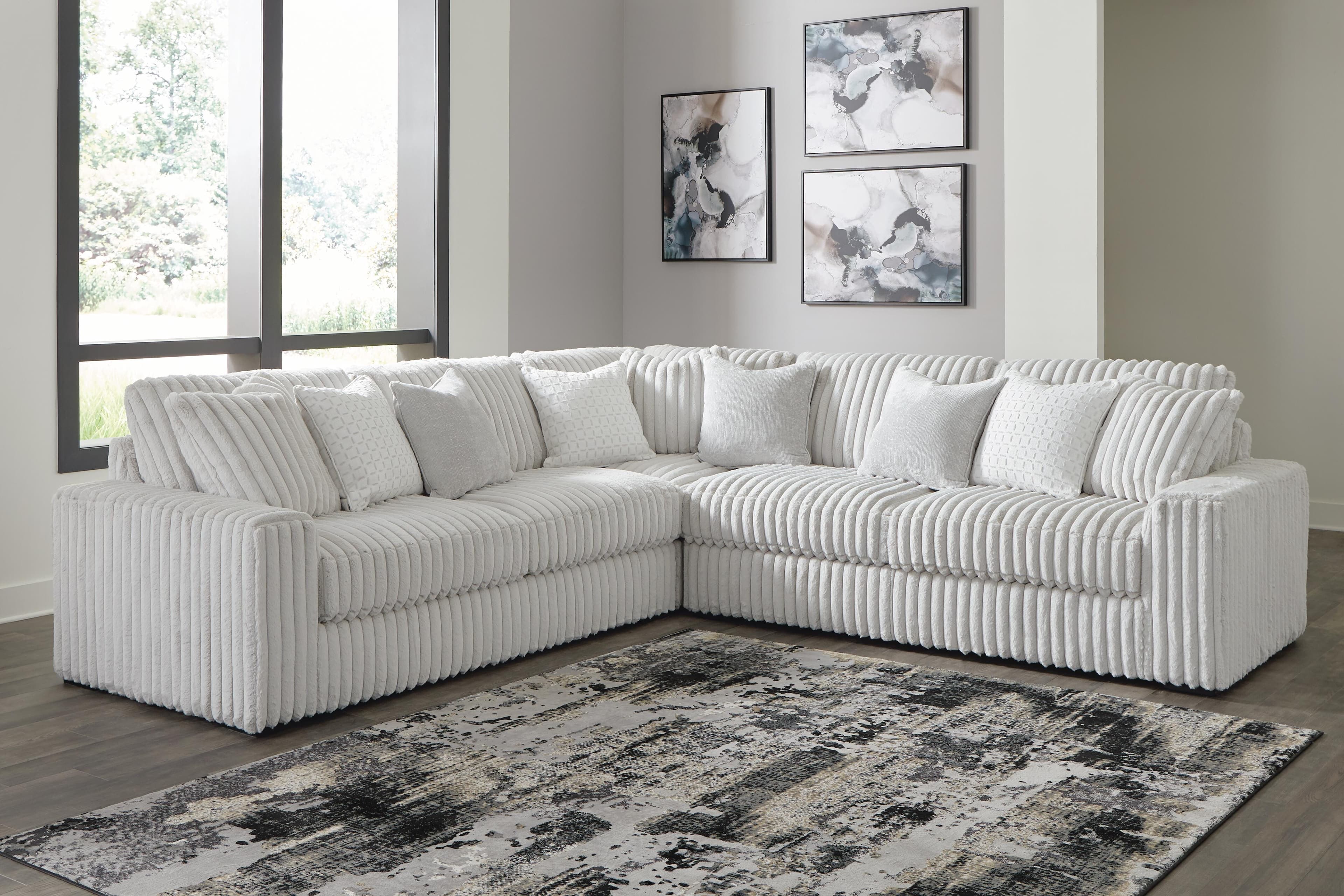 Stupendous 3-Piece Sectional — Black/Gray — view 2