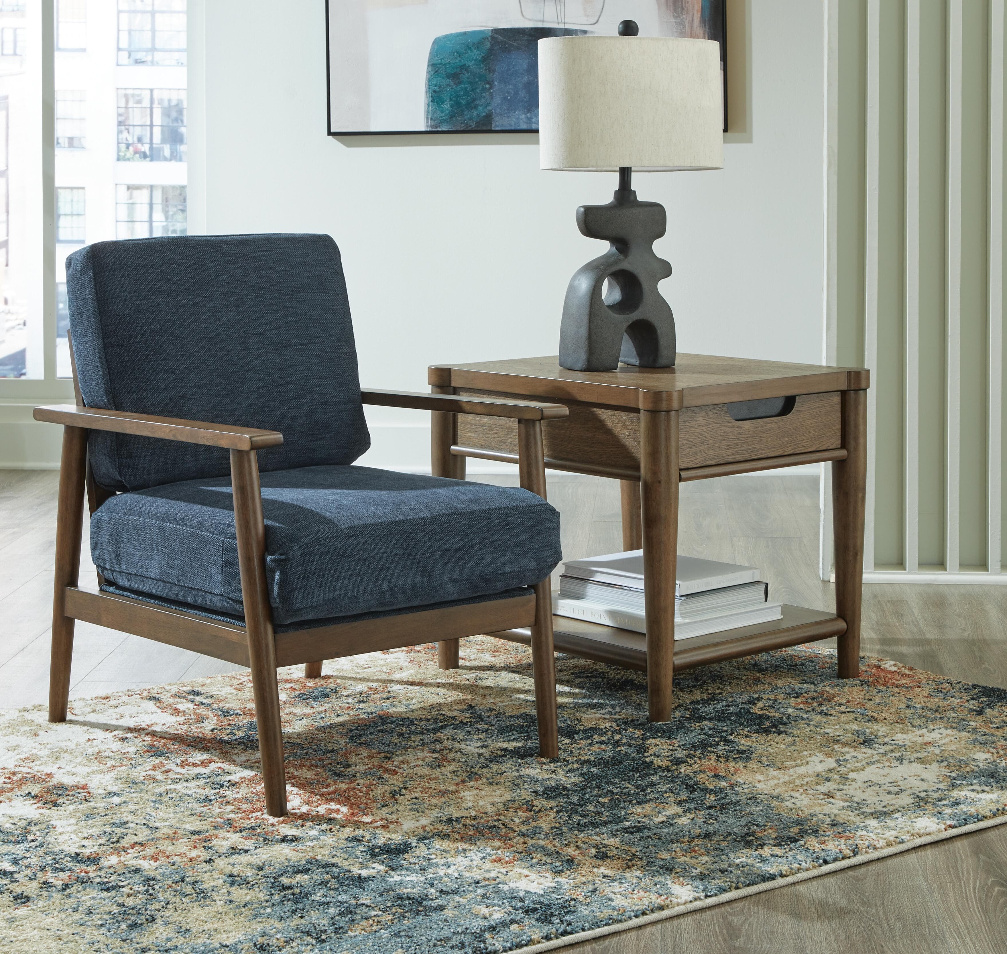Bixler Accent Chair — Blue — view 2